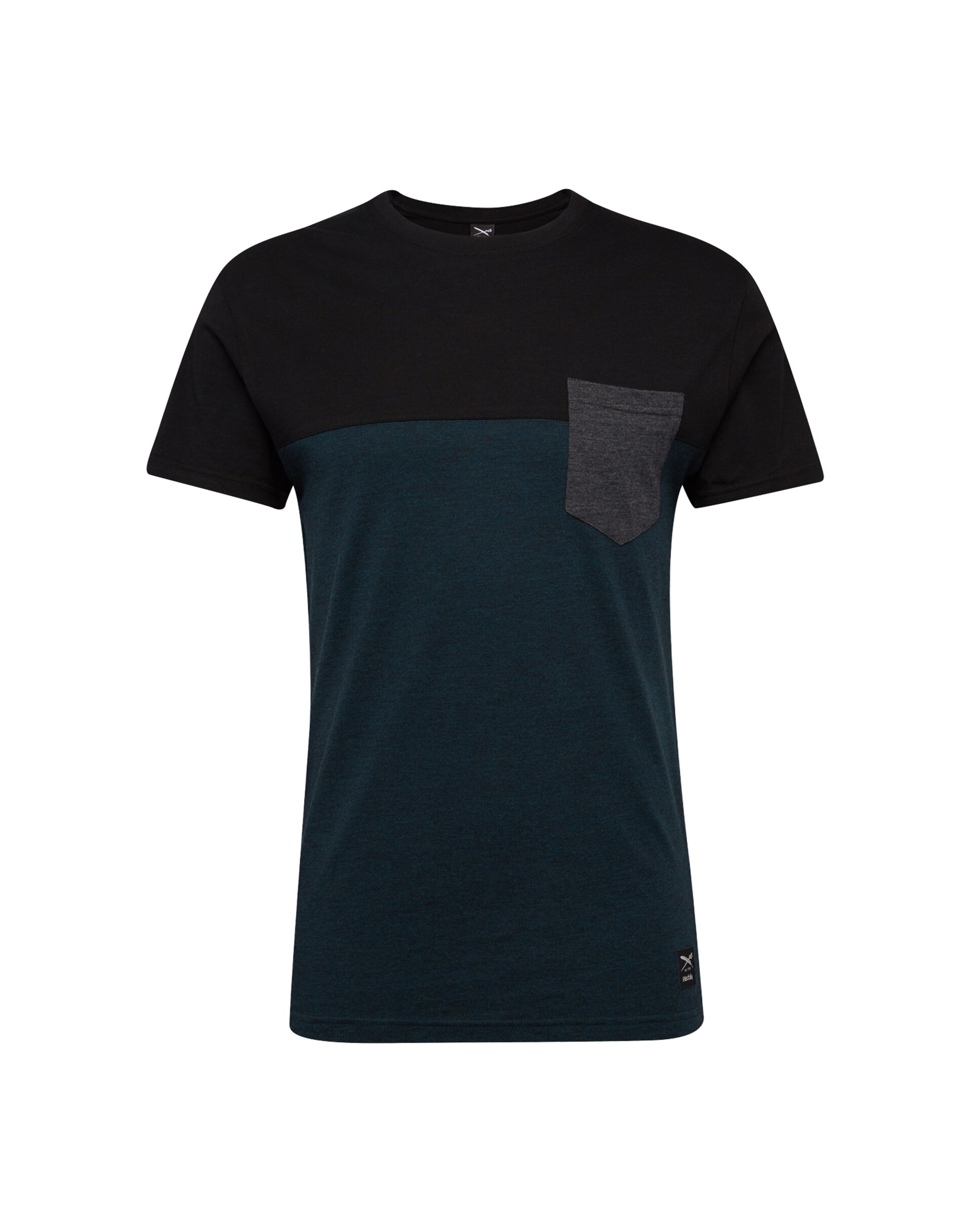 Iriedaily T-shirt cyanblå / gråmelerad herr