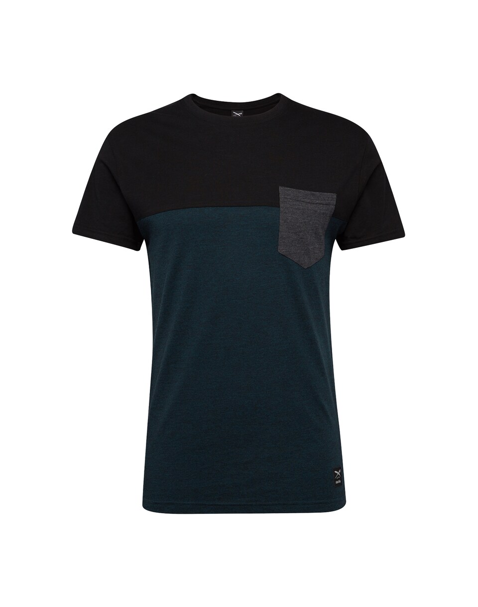 T-shirt cyanblå / gråmelerad
