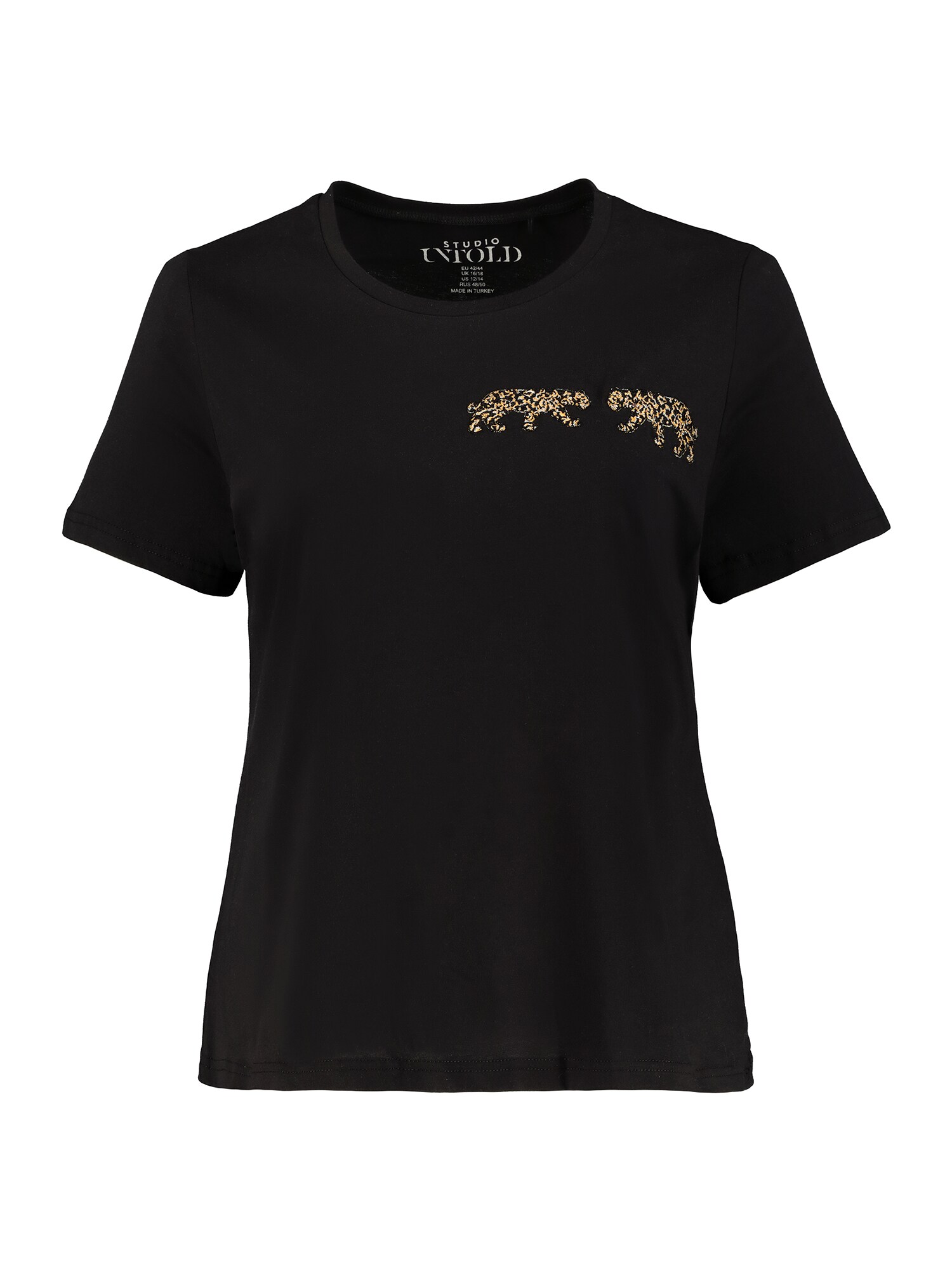 Studio Untold Dames Shirt Bruin Zwart studio untold kopen in de aanbieding