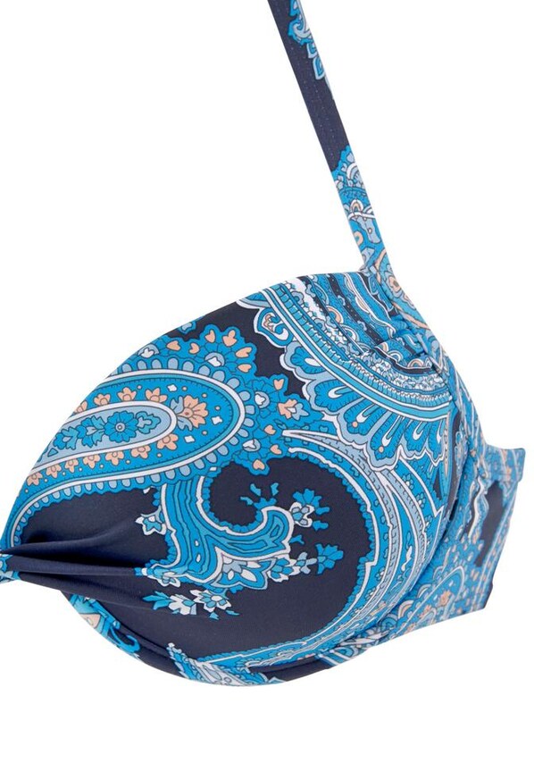 LASCANA, Bikini felső 'Boho', kék, 4 kép a 4 közül