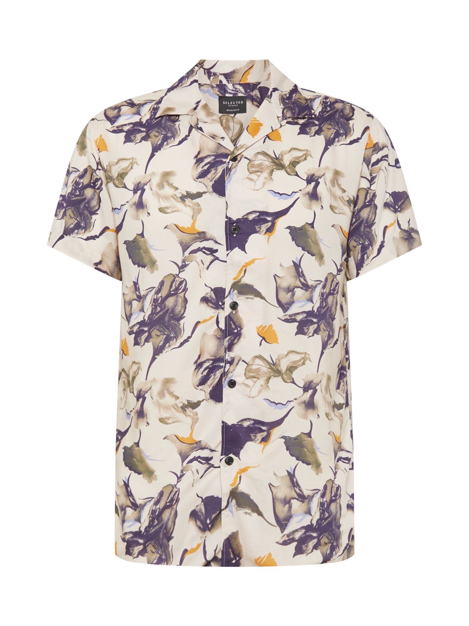 Selected Homme Heren Overhemd Beige Blauw selected homme kopen in de aanbieding