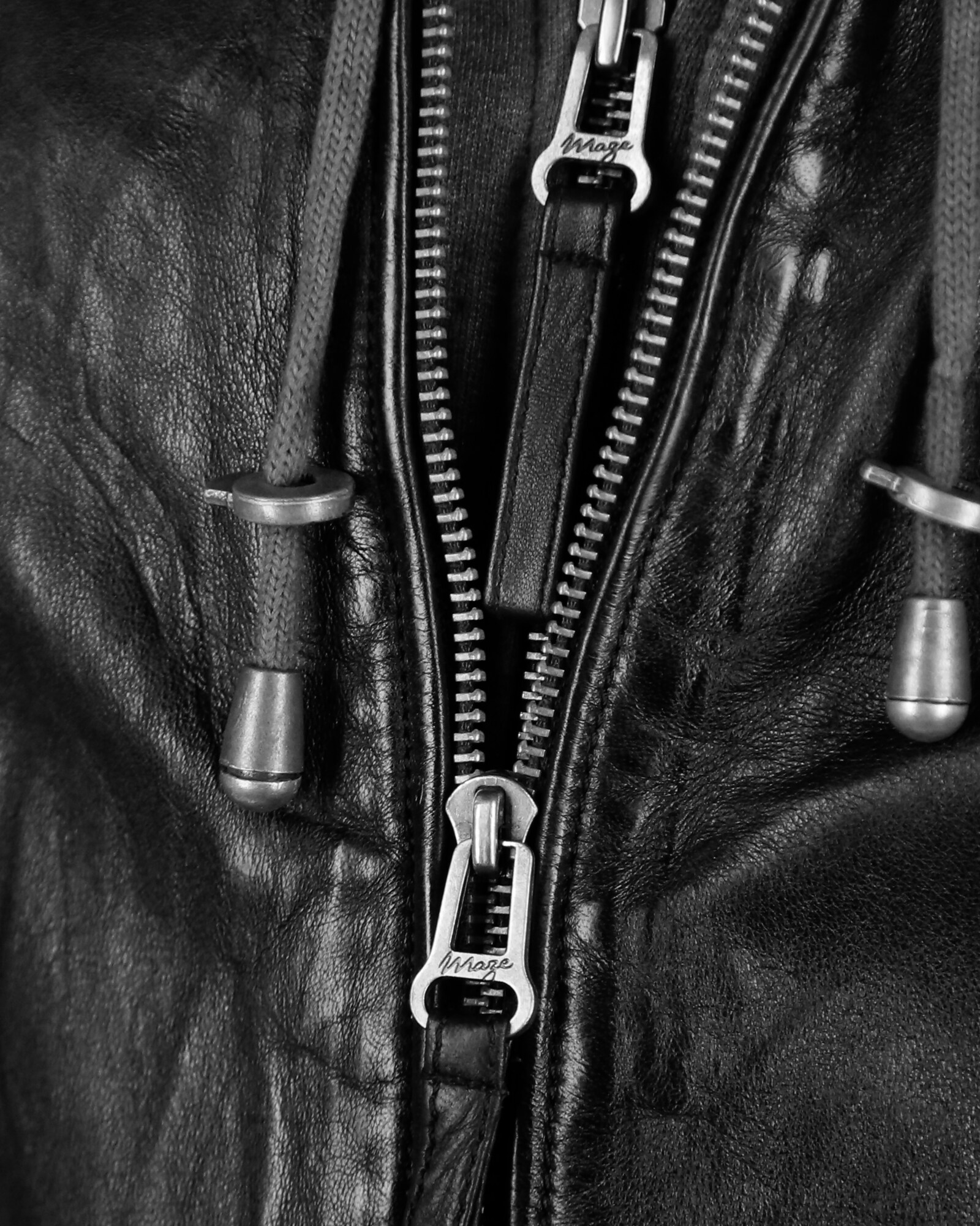 Thumbnail - Maze Lederjacke mit stylische Kapuze  Brayford