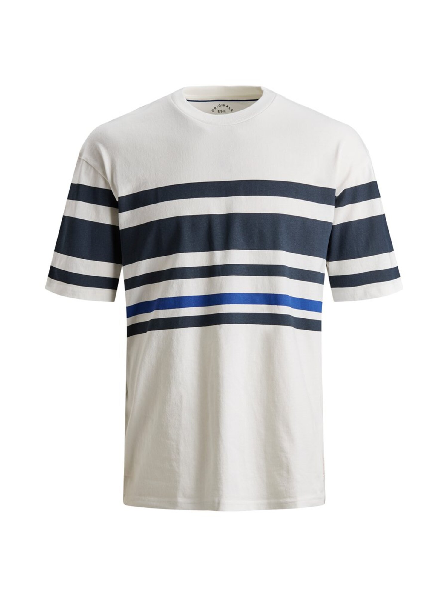 Jack And Jones Heren Shirt Beige Blauw Kobaltblauw jack and jones kopen in de aanbieding