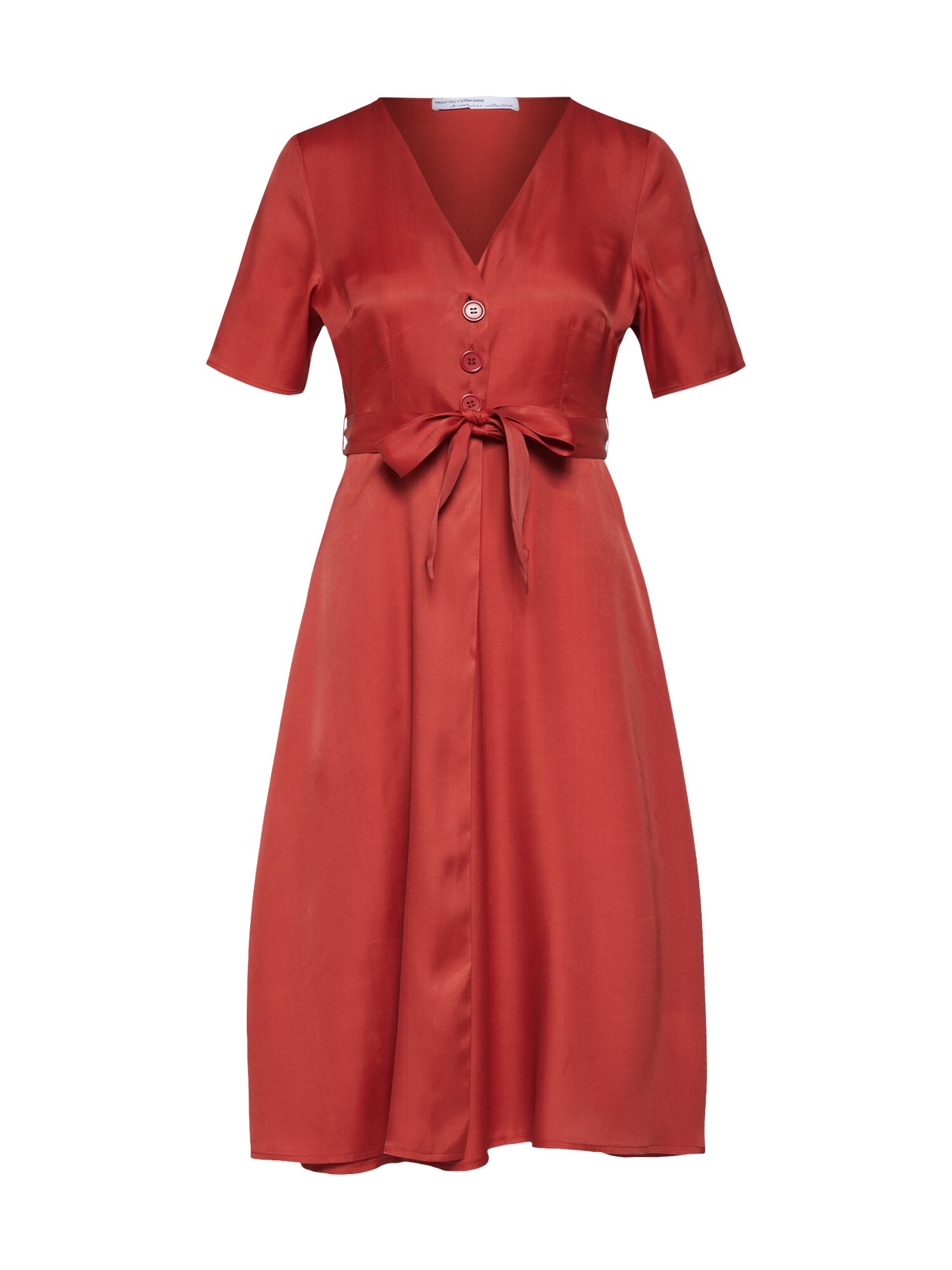 About You X Gizem Emre Dames Jurk Tijen Roestrood about you x gizem emre kopen in de aanbieding