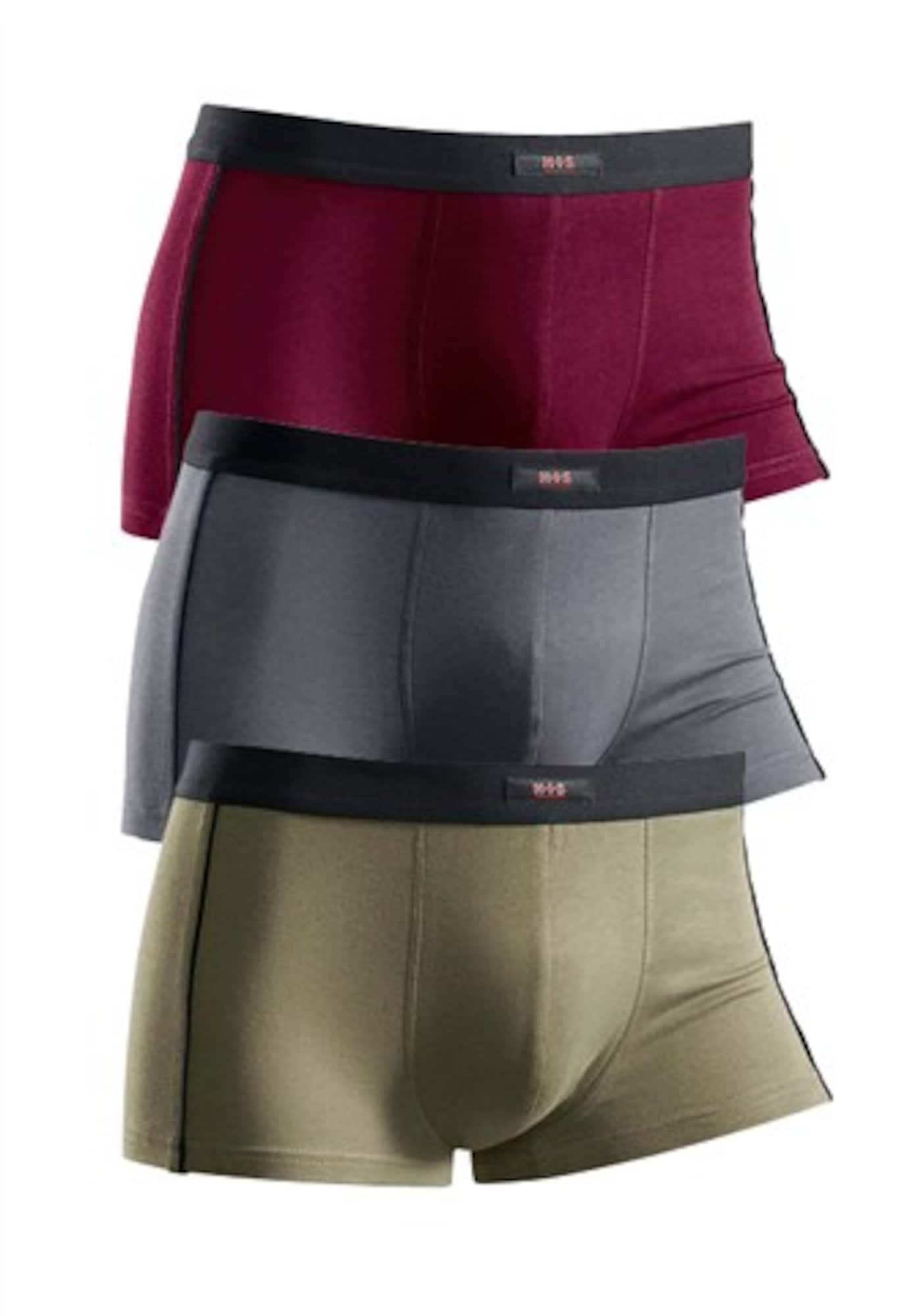 H.I.S Boxeralsók  szürke / khaki / piros akciós termékkép 1