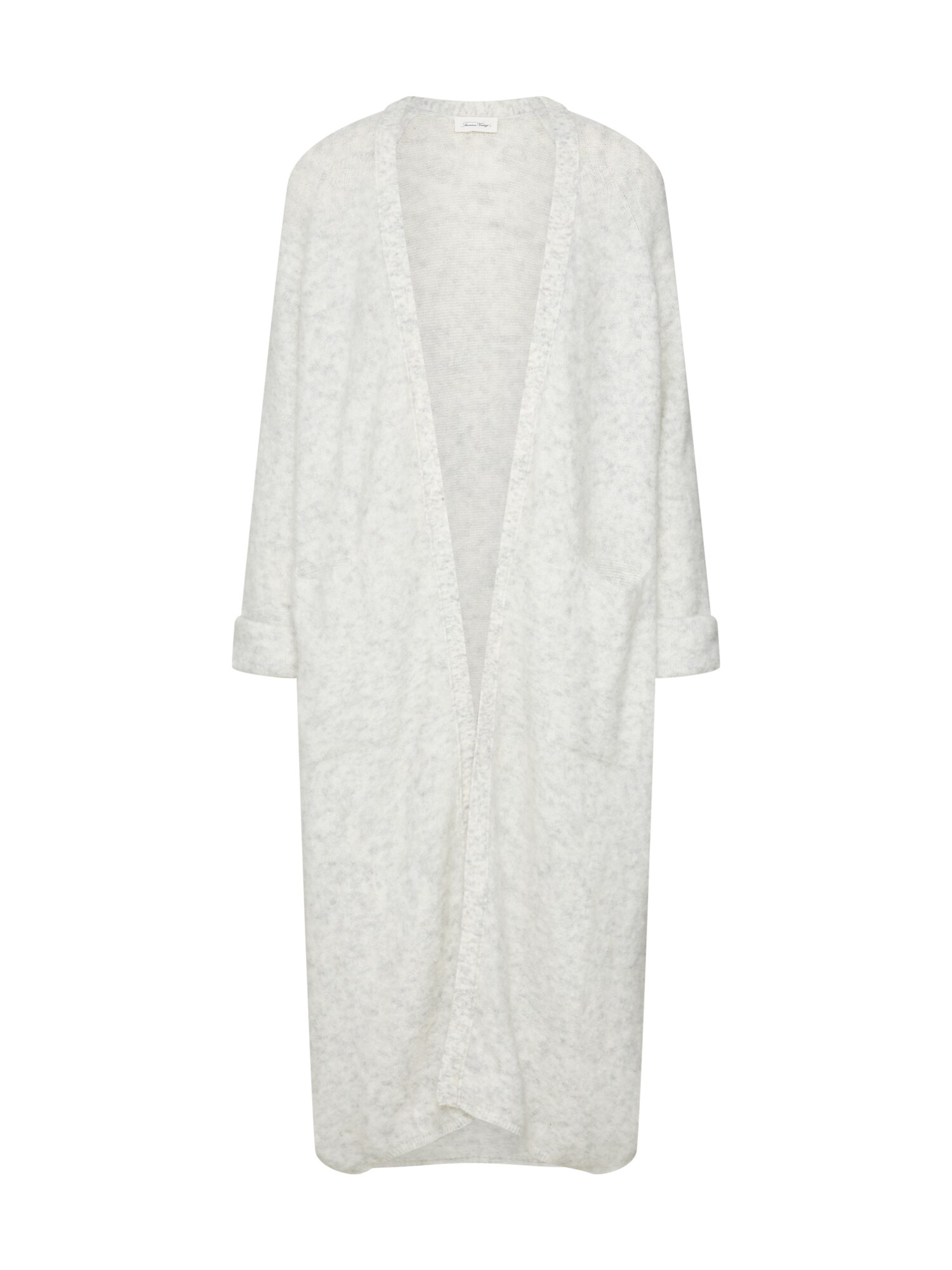 American Vintage Dames Gebreide Mantel Woxilen Lichtgrijs american vintage kopen in de aanbieding