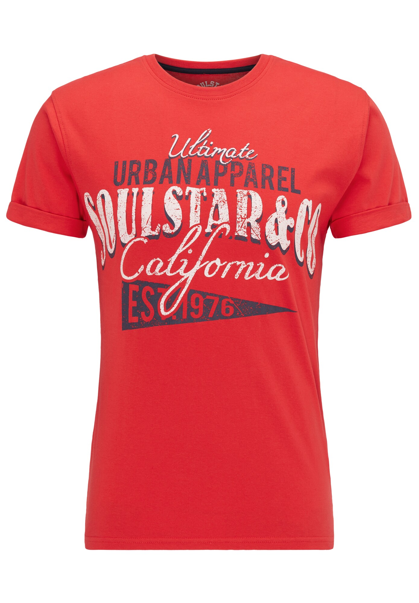 Soulstar Heren Shirt Rood Zwart Wit soulstar kopen in de aanbieding