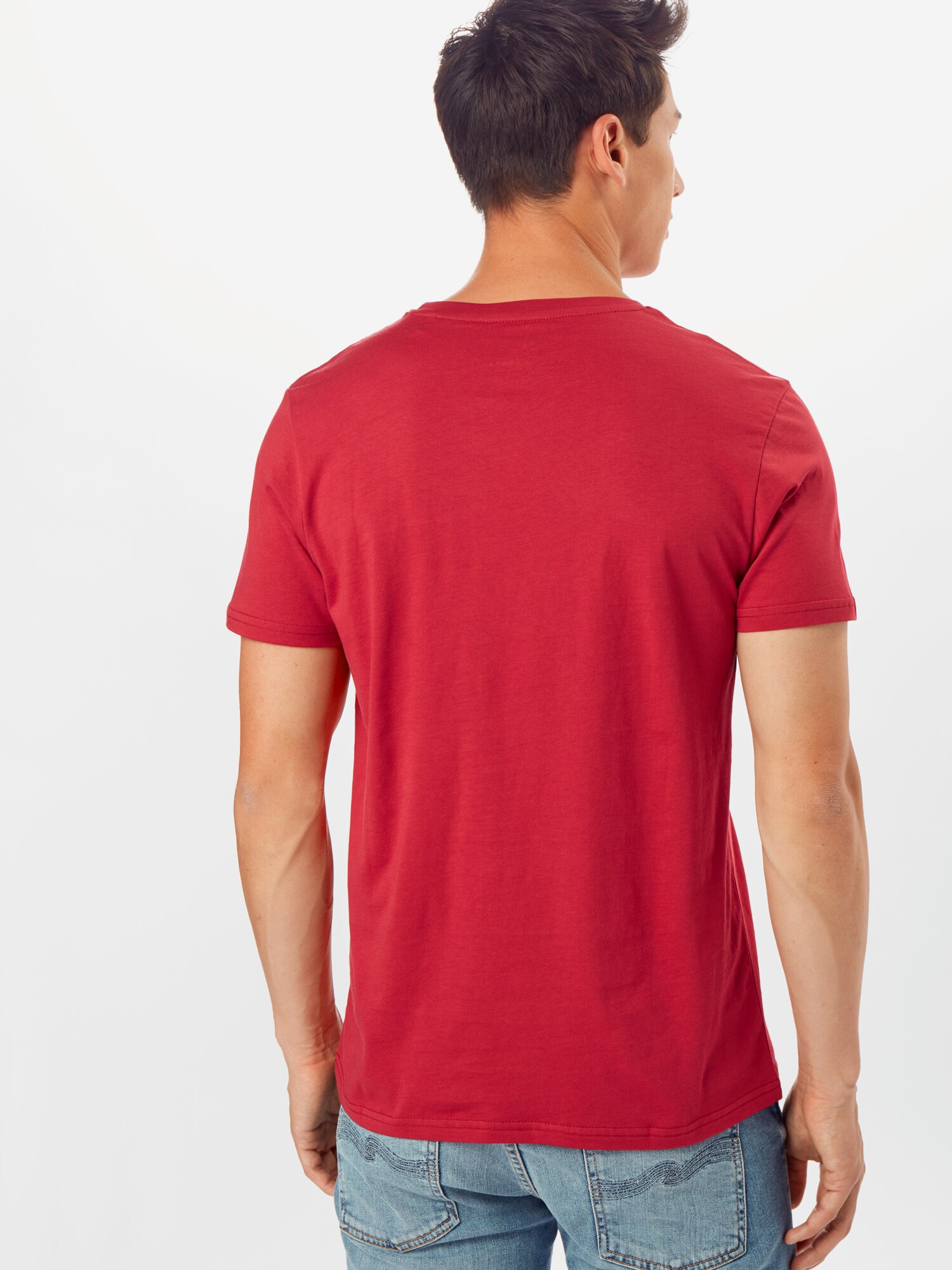 ALPHA INDUSTRIES Camiseta  rojo / blanco