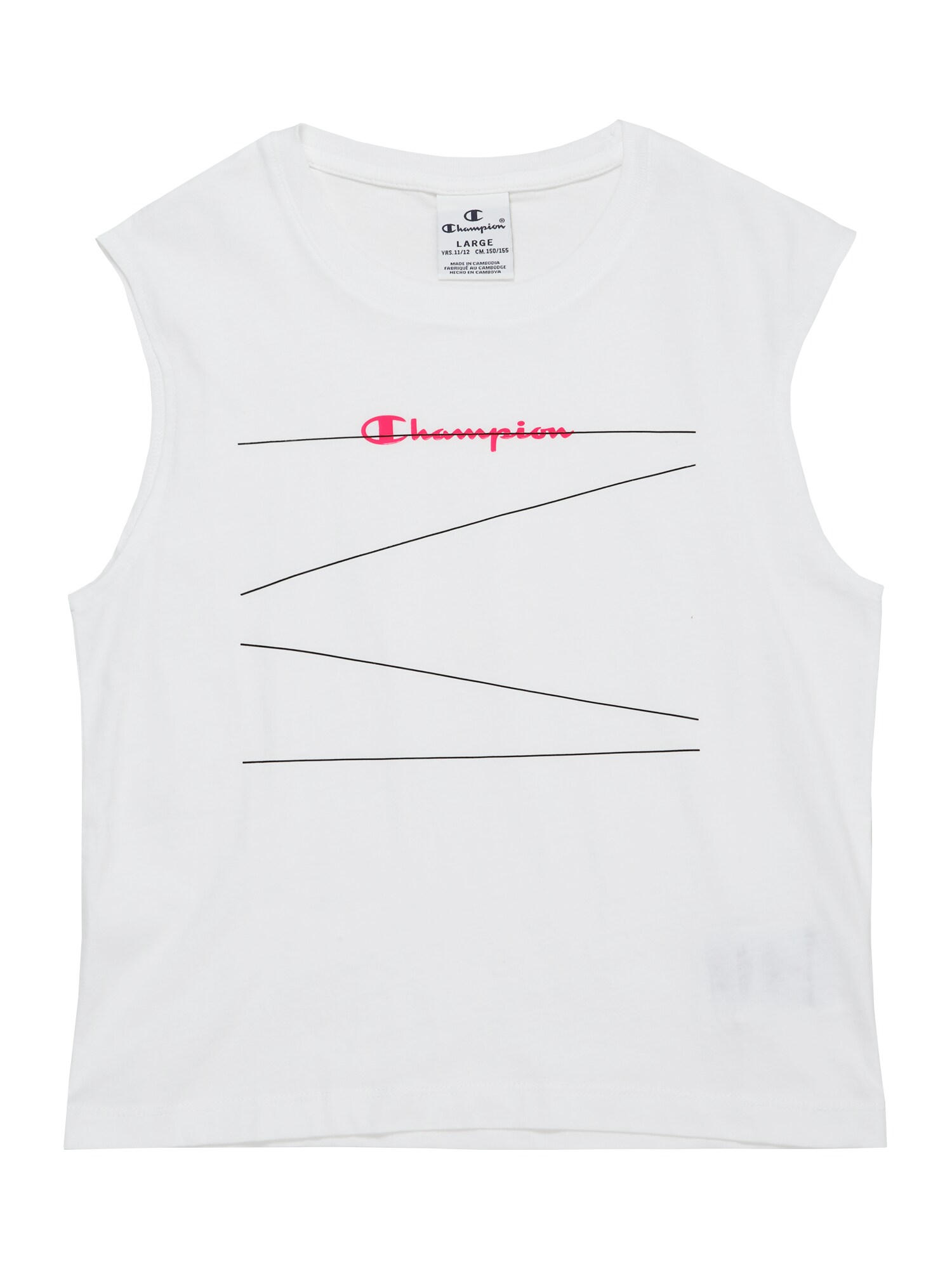 Champion Authentic Athletic Apparel Palaidinė be rankovių  balta / šviesiai raudona / tamsiai pilka