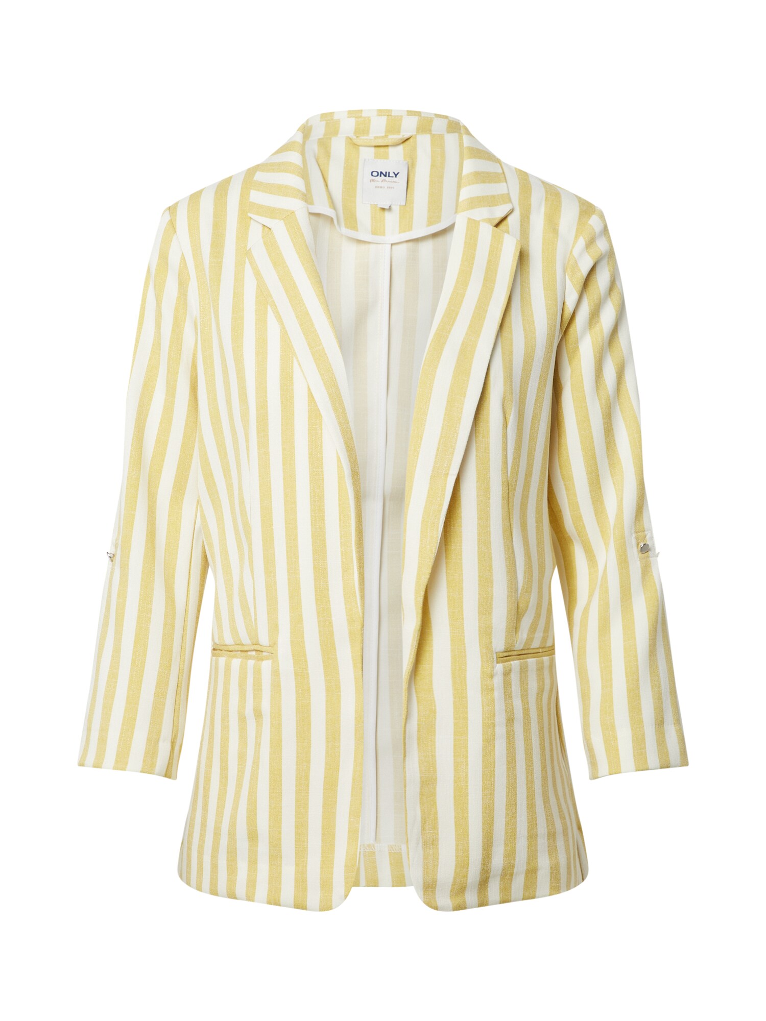 ONLY Blazer švarkas 'ONLROSE-EVETTE'  geltona / balkšva