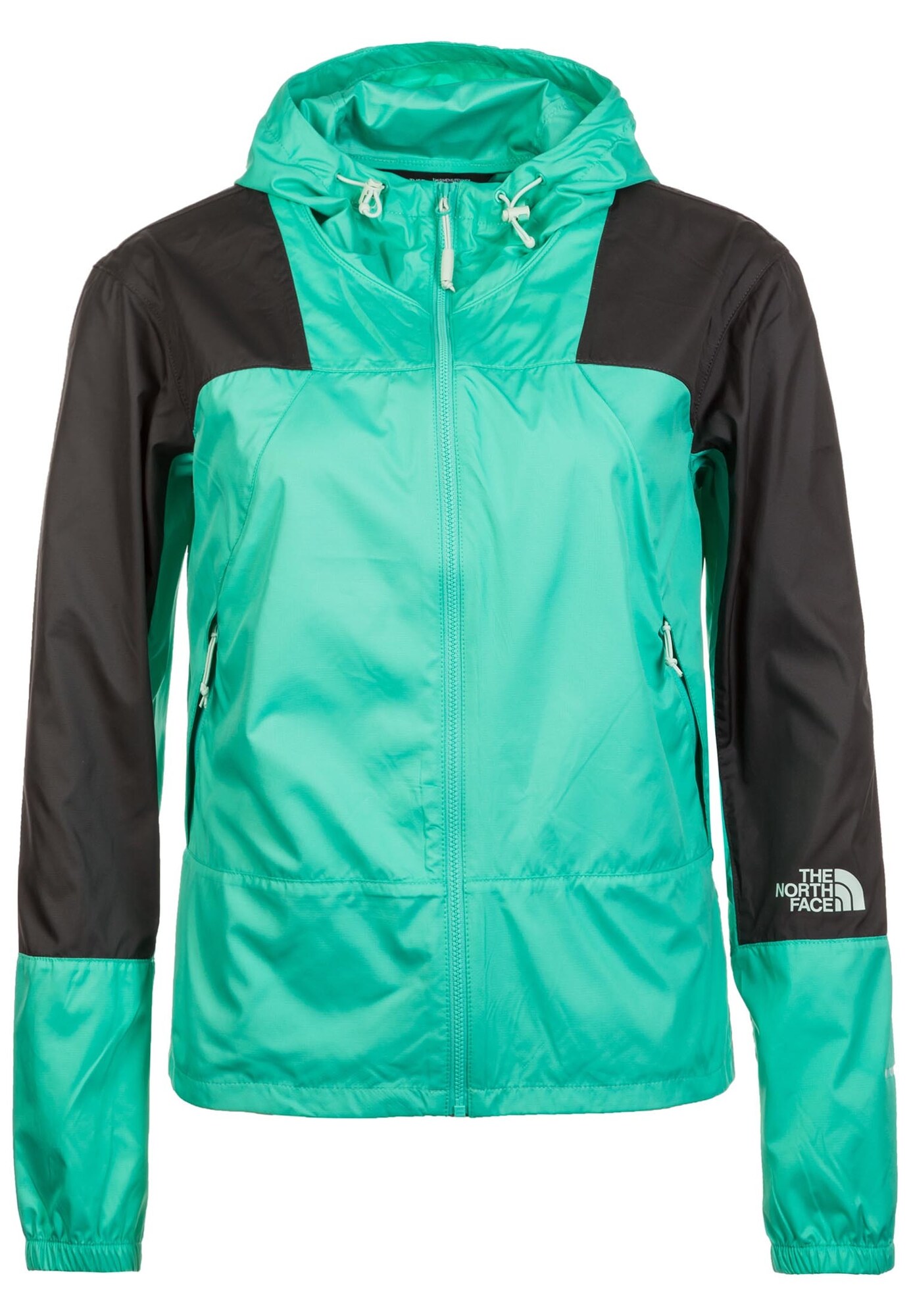 The North Face Dames Outdoorjas Jade Groen Zwart the north face kopen in de aanbieding