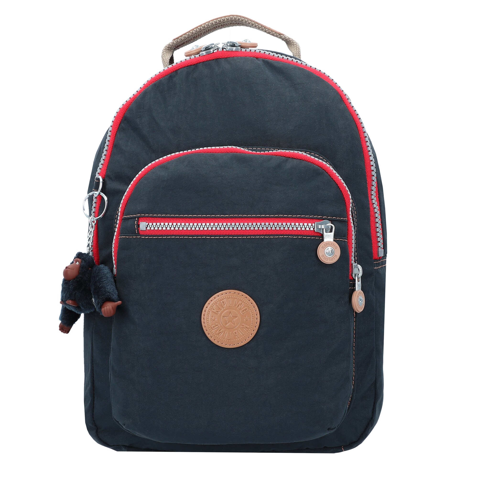 KIPLING Rucsac Clas Seoul S  bej închis / albastru noapte / roșu
