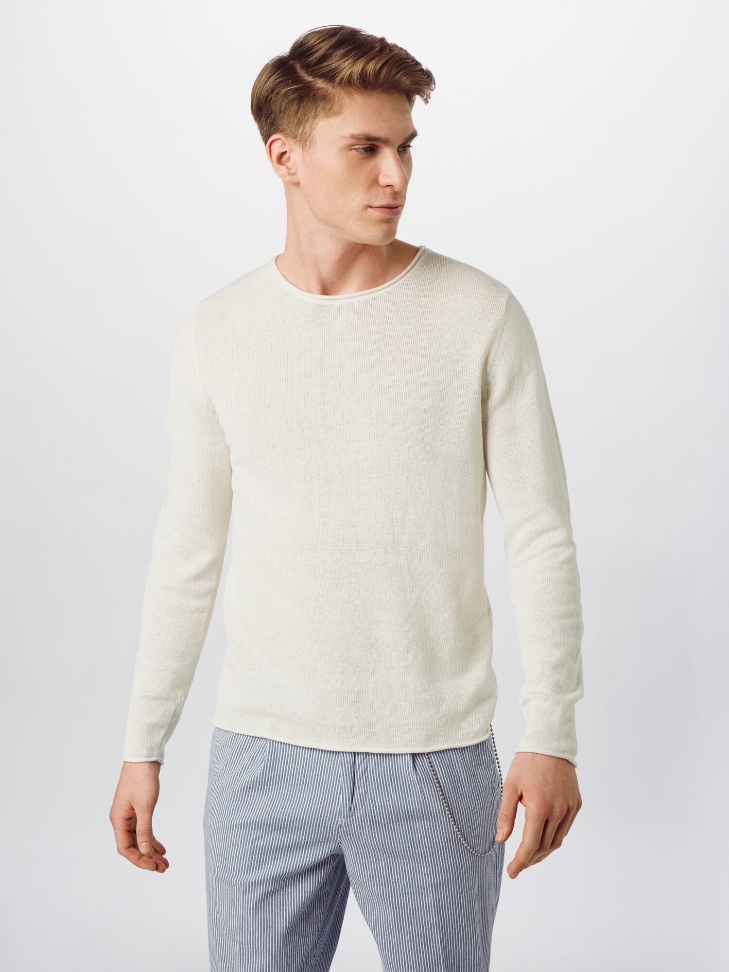 JACK & JONES Sveter  biela ako vlna (obrázok 2)