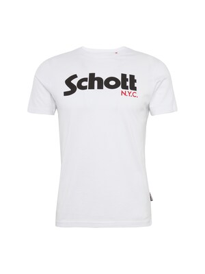 Schott NYC Camiseta  rojo / negro / blanco