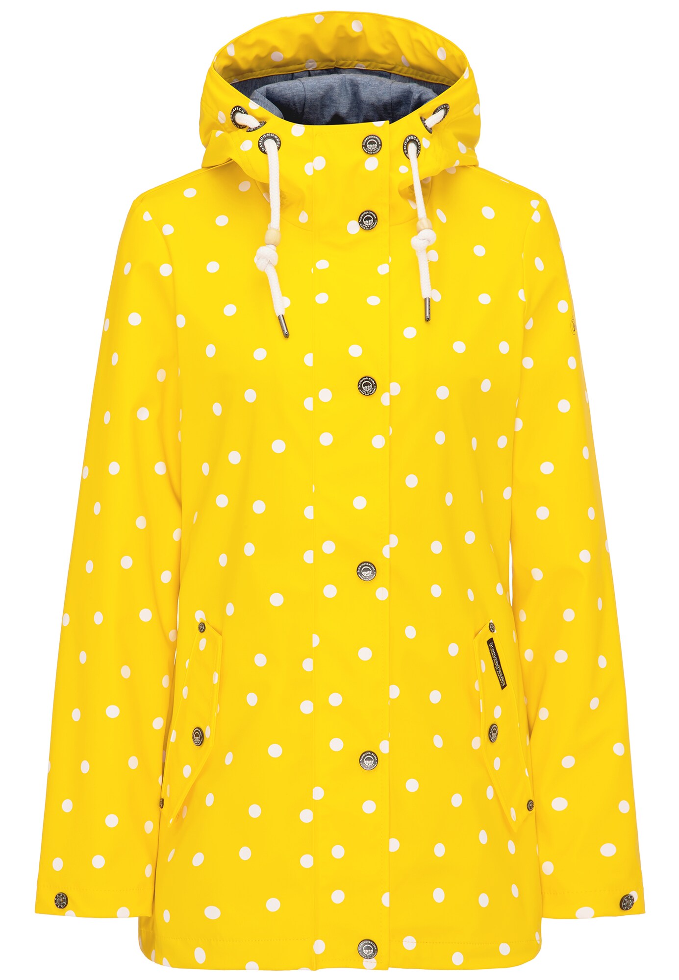 Schmuddelwedda Dames Tussenjas Geel Wit schmuddelwedda kopen in de aanbieding