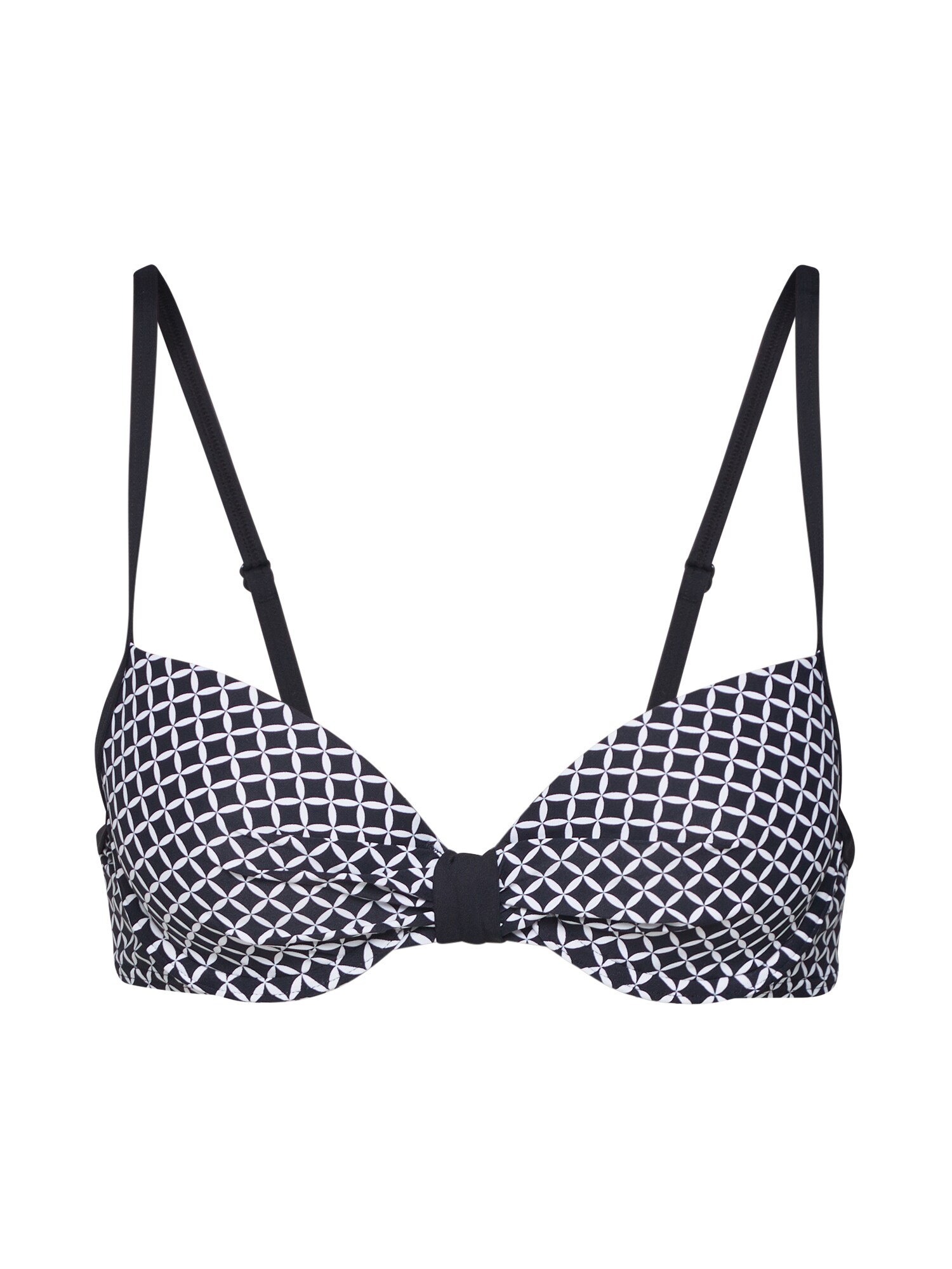 ESPRIT Bikinio viršutinė dalis 'DAYTONAH BEACH'  balta / juoda