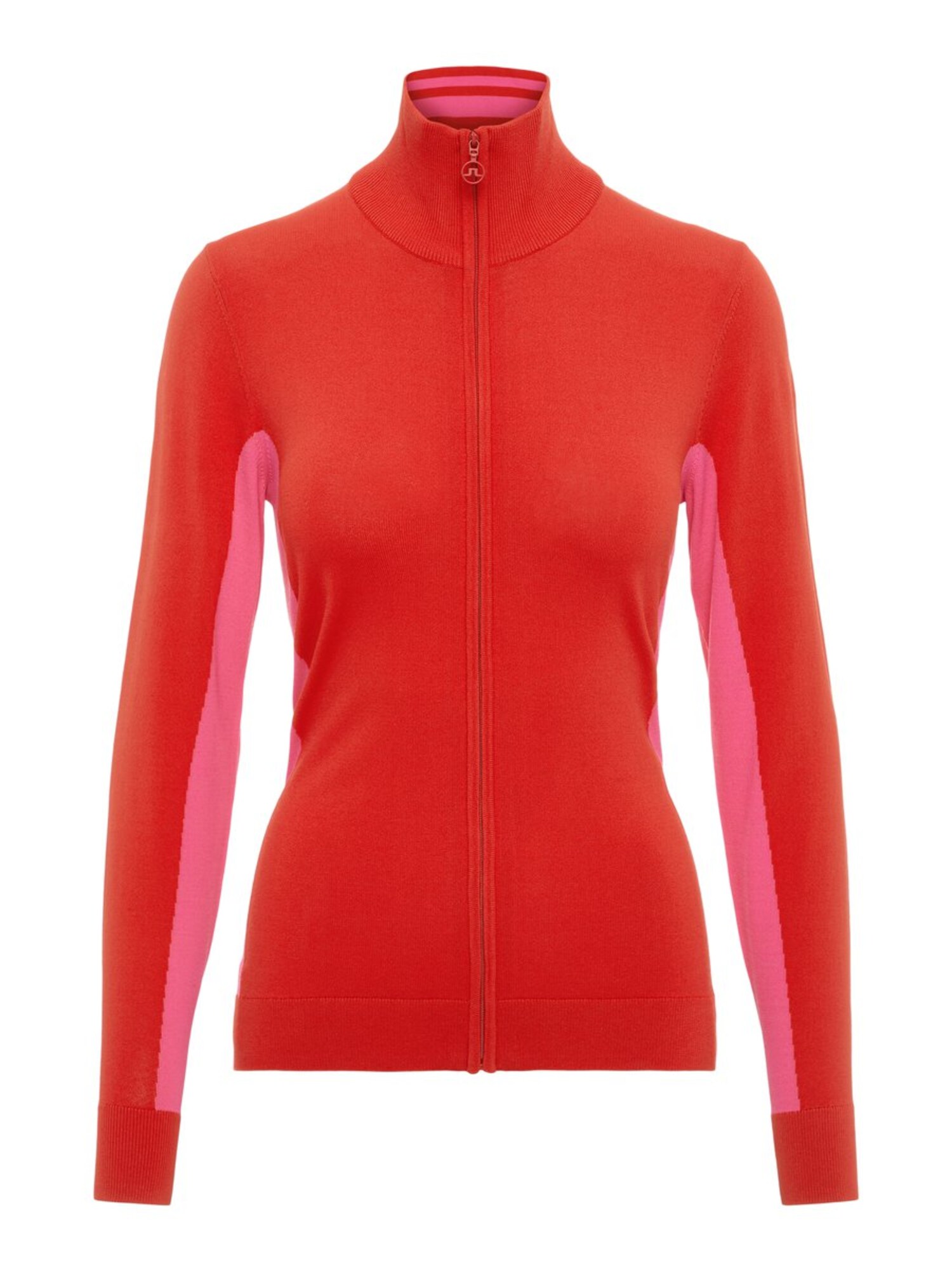 Jlindeberg Dames Gebreid Vest Selena Lichtroze Rood jlindeberg kopen in de aanbieding