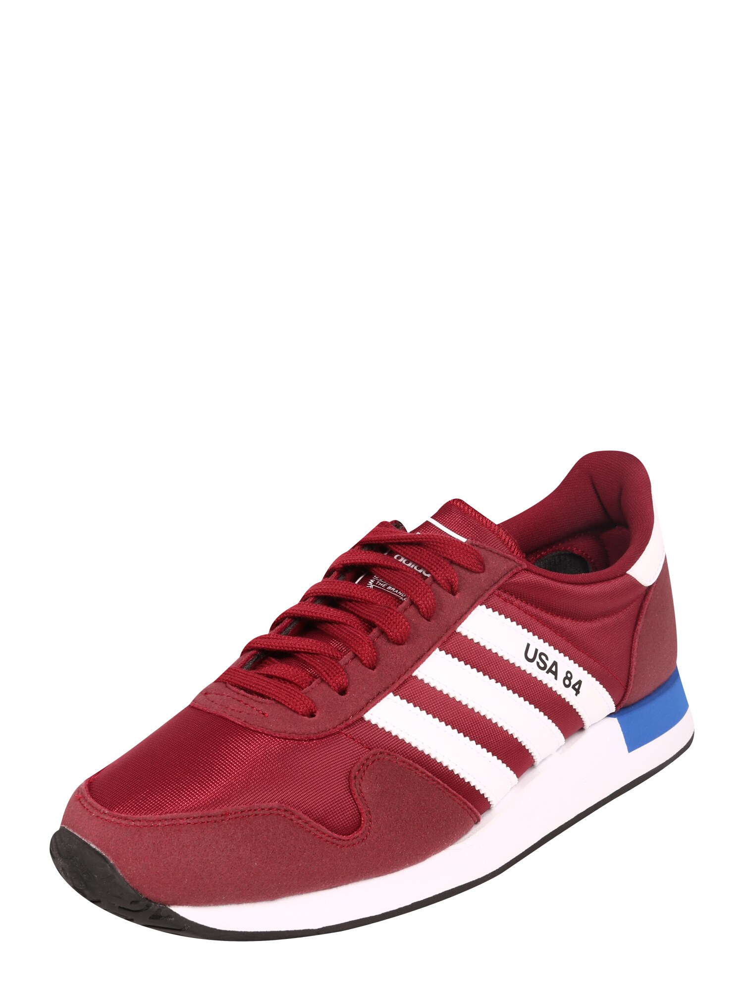 ADIDAS ORIGINALS Sportbačiai be auliuko 'USA 84'  balta / burgundiško vyno spalva