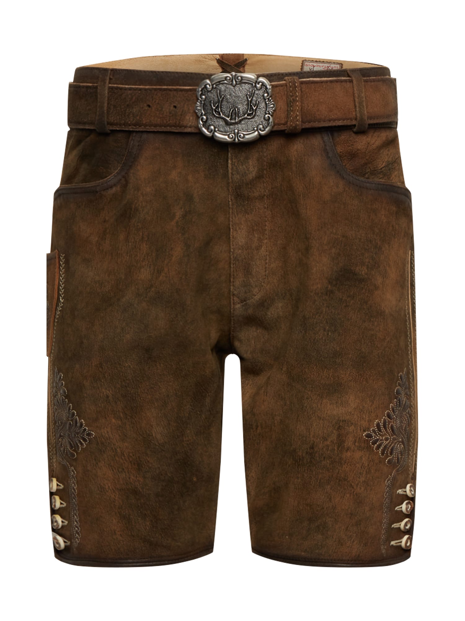 STOCKERPOINT Kelnės su tradiciniais raštais 'Corbi4' ruda