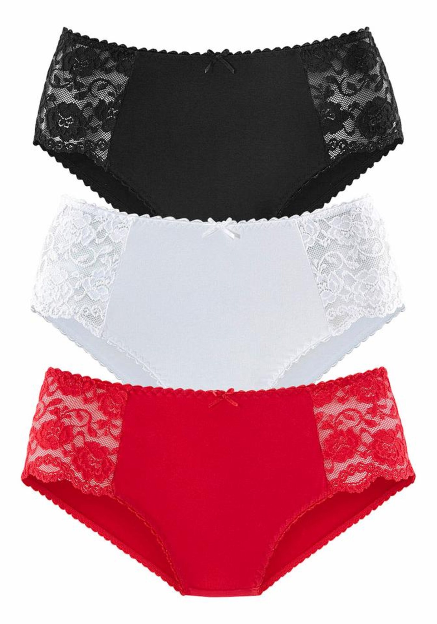 PETITE FLEUR Chiloți  roșu / negru / alb