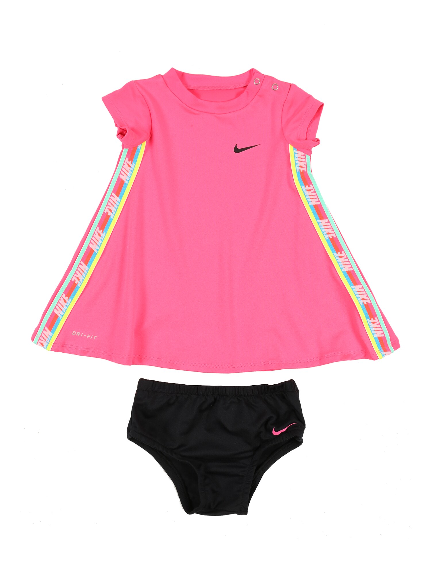 Nike Sportswear Suknelė 'RAINBOW TAPING DRESS'  rožinė
