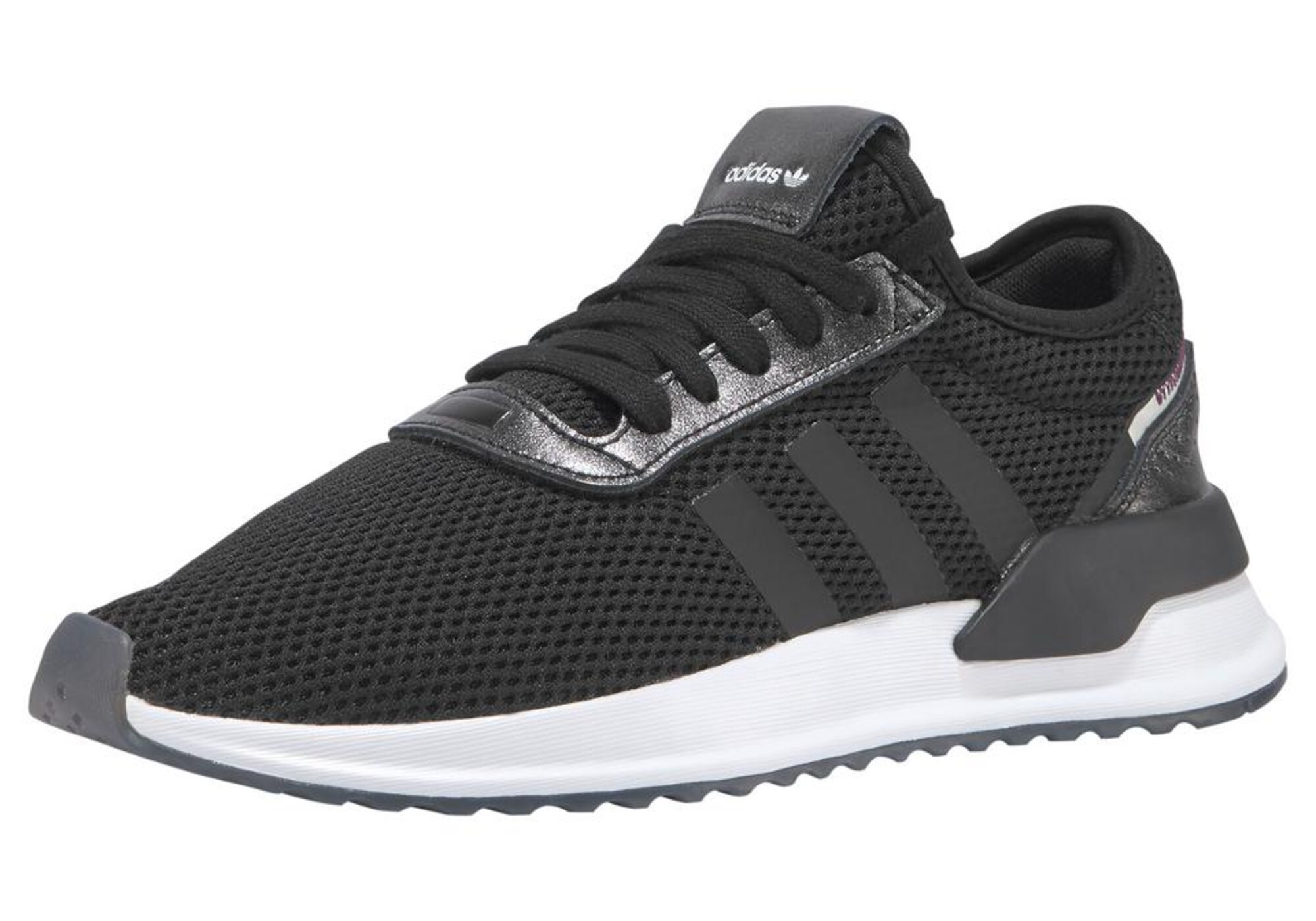 ADIDAS ORIGINALS Sportbačiai be auliuko 'U Path'  juoda / balta