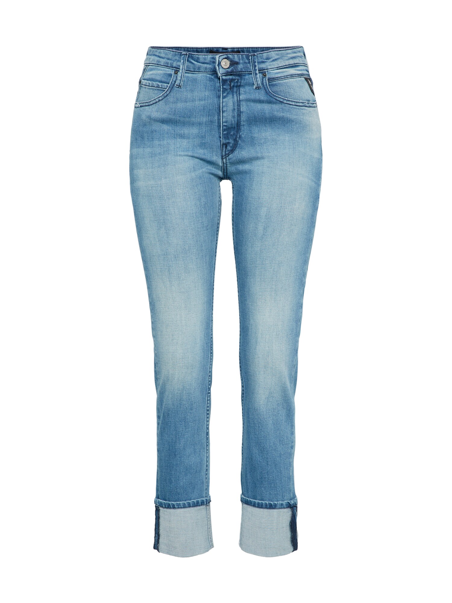 Replay Dames Jeans Jengre Blauw Denim replay kopen in de aanbieding