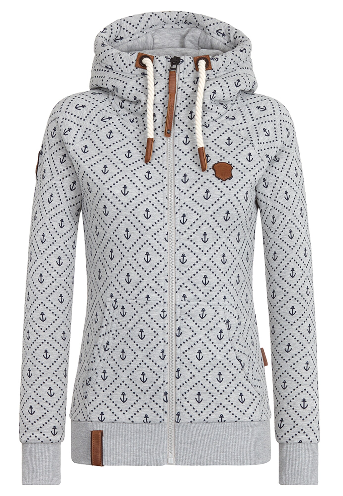 Naketano Dames Sweatvest Grijs naketano kopen in de aanbieding