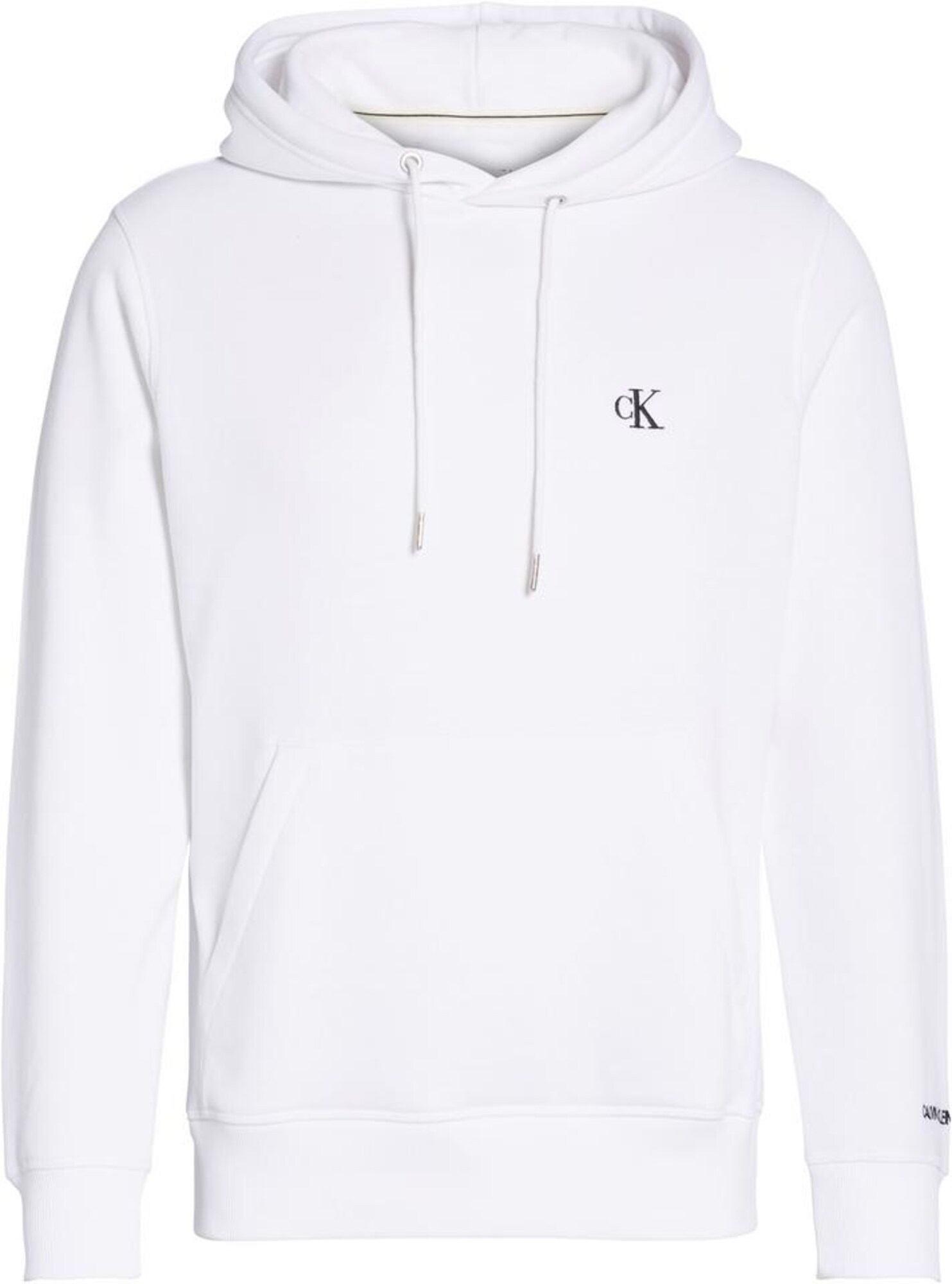 Calvin Klein Jeans Megztinis be užsegimo 'Essential'  balta / juoda
