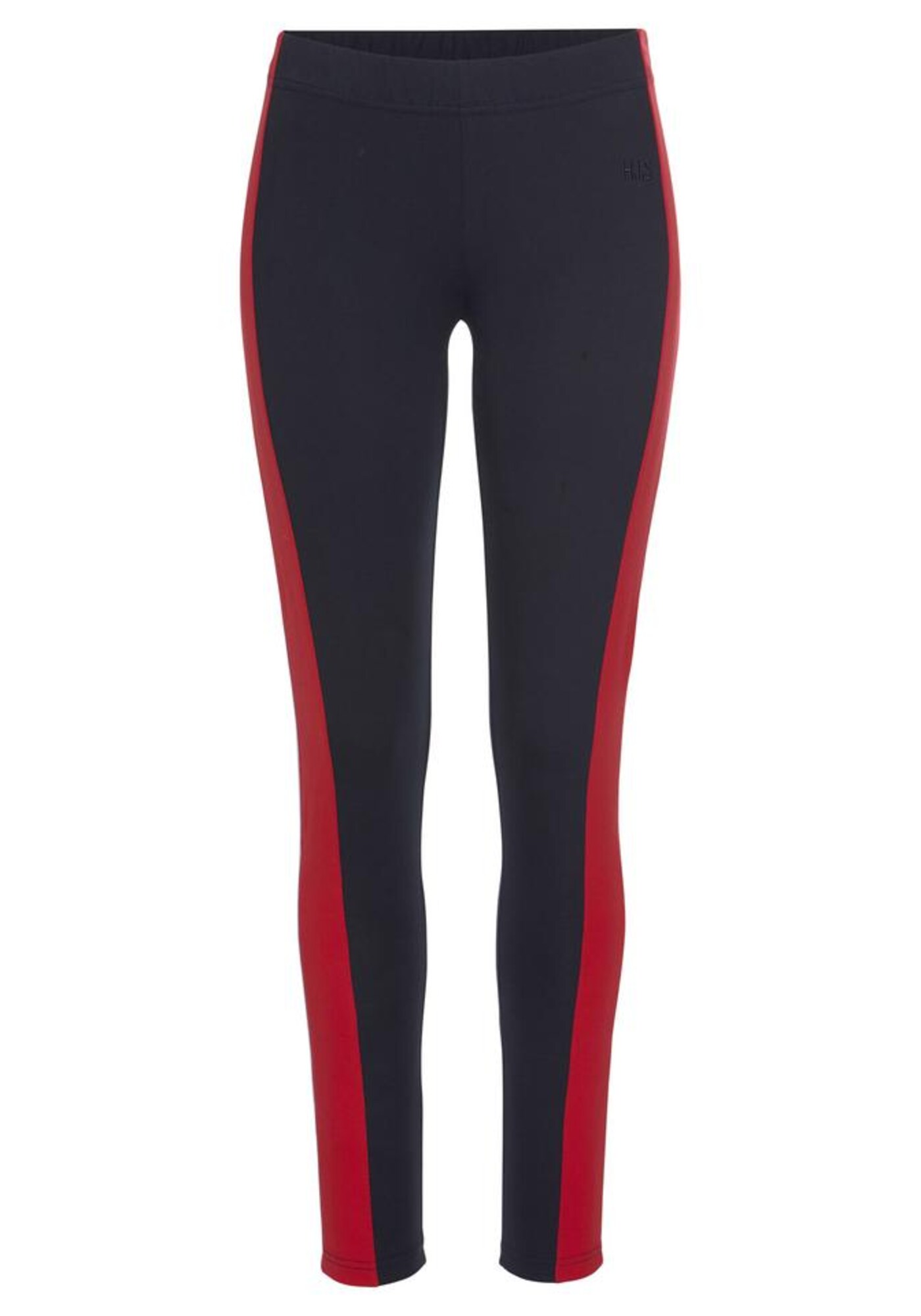 HIS JEANS Tamprės  juoda / raudona