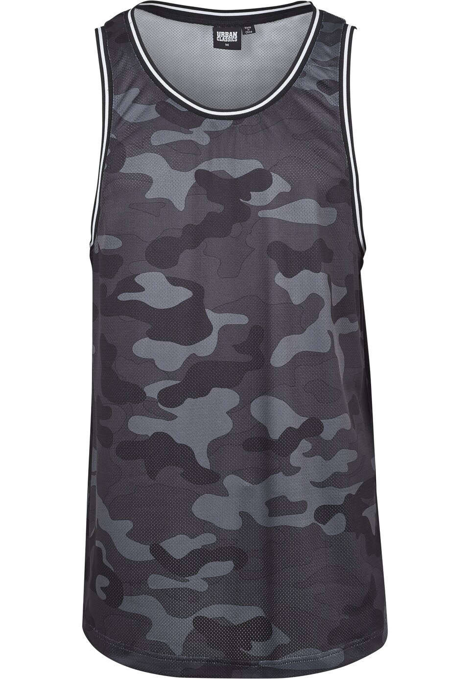 T-shirt 'Camo Mesh' grå / mörkgrå