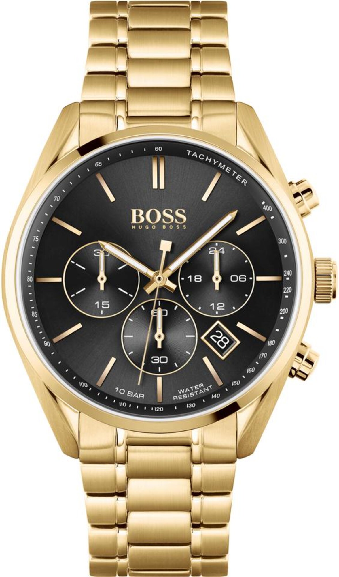 BOSS Analoginis (įprastinio dizaino) laikrodis 'CHAMPION'  auksas / juoda