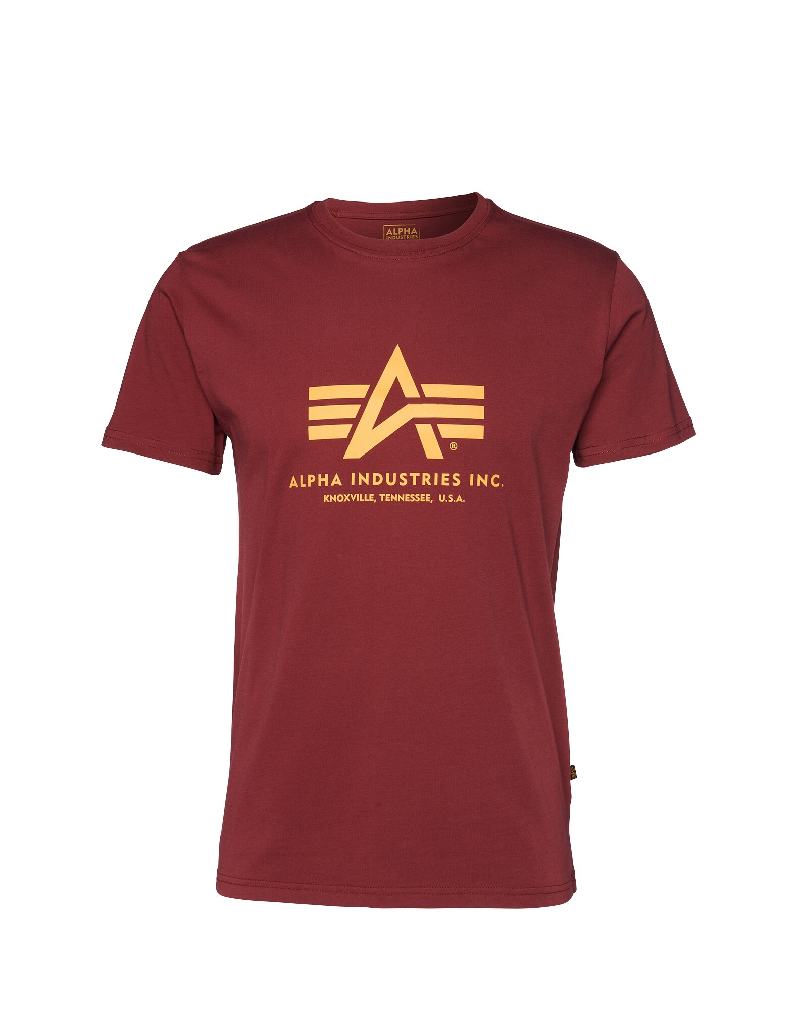 ALPHA INDUSTRIES Tričko  žltá / karmínovo červená