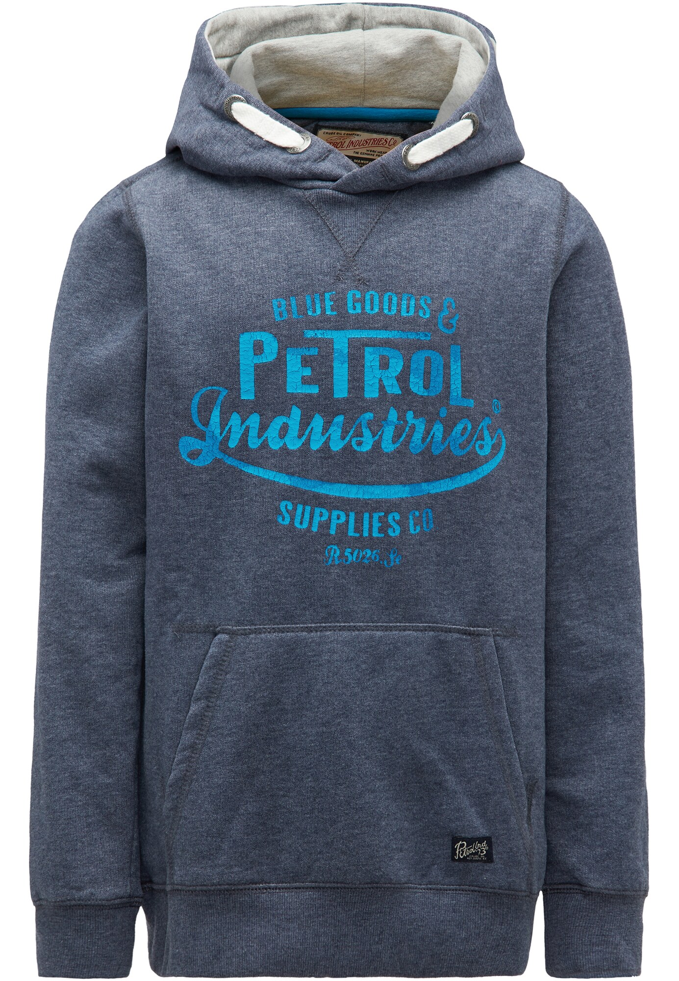 Petrol Industries Jongens Trui Neonblauw Donkergrijs Wit petrol industries kopen in de aanbieding