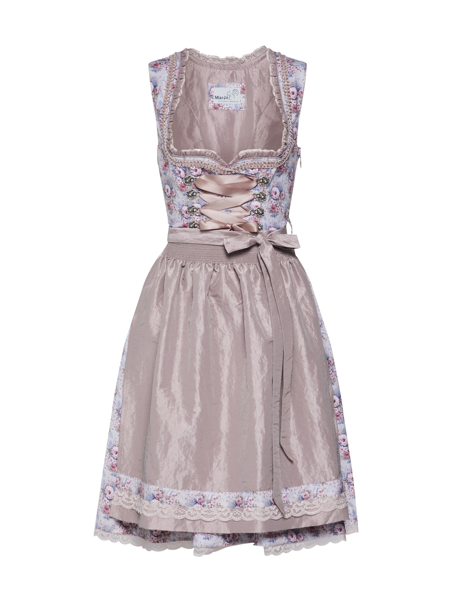 Marjo Dames Dirndl Fancy Lichtblauw Rose marjo kopen in de aanbieding