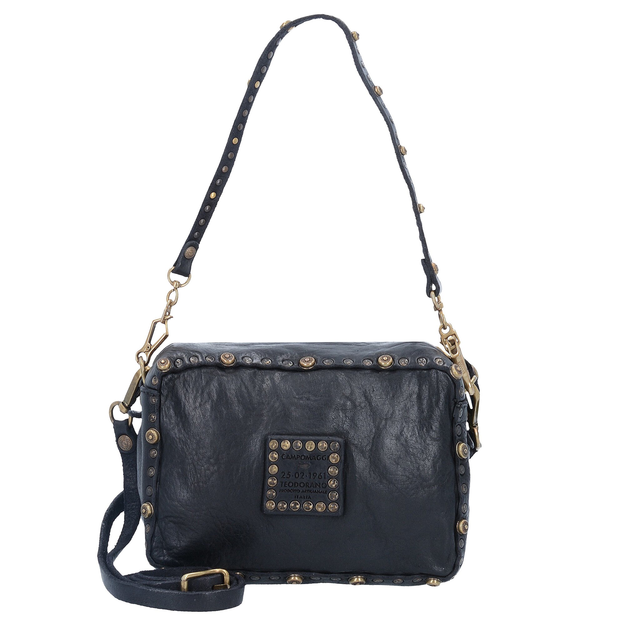 Campomaggi Dames Schoudertas Antraciet campomaggi kopen in de aanbieding