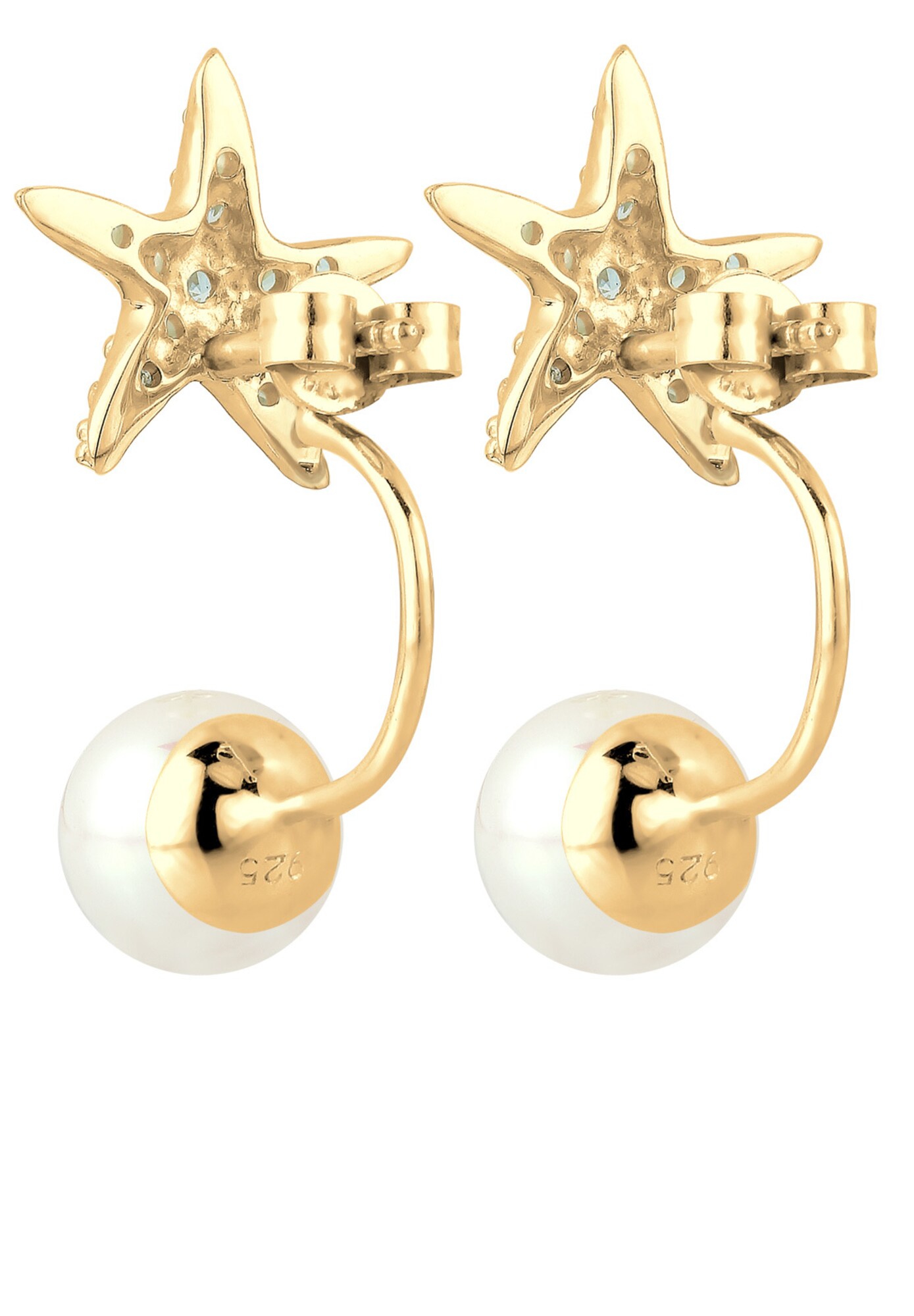Thumbnail - ELLI Ohrringe Perle, Perlenohrhänger, Seestern