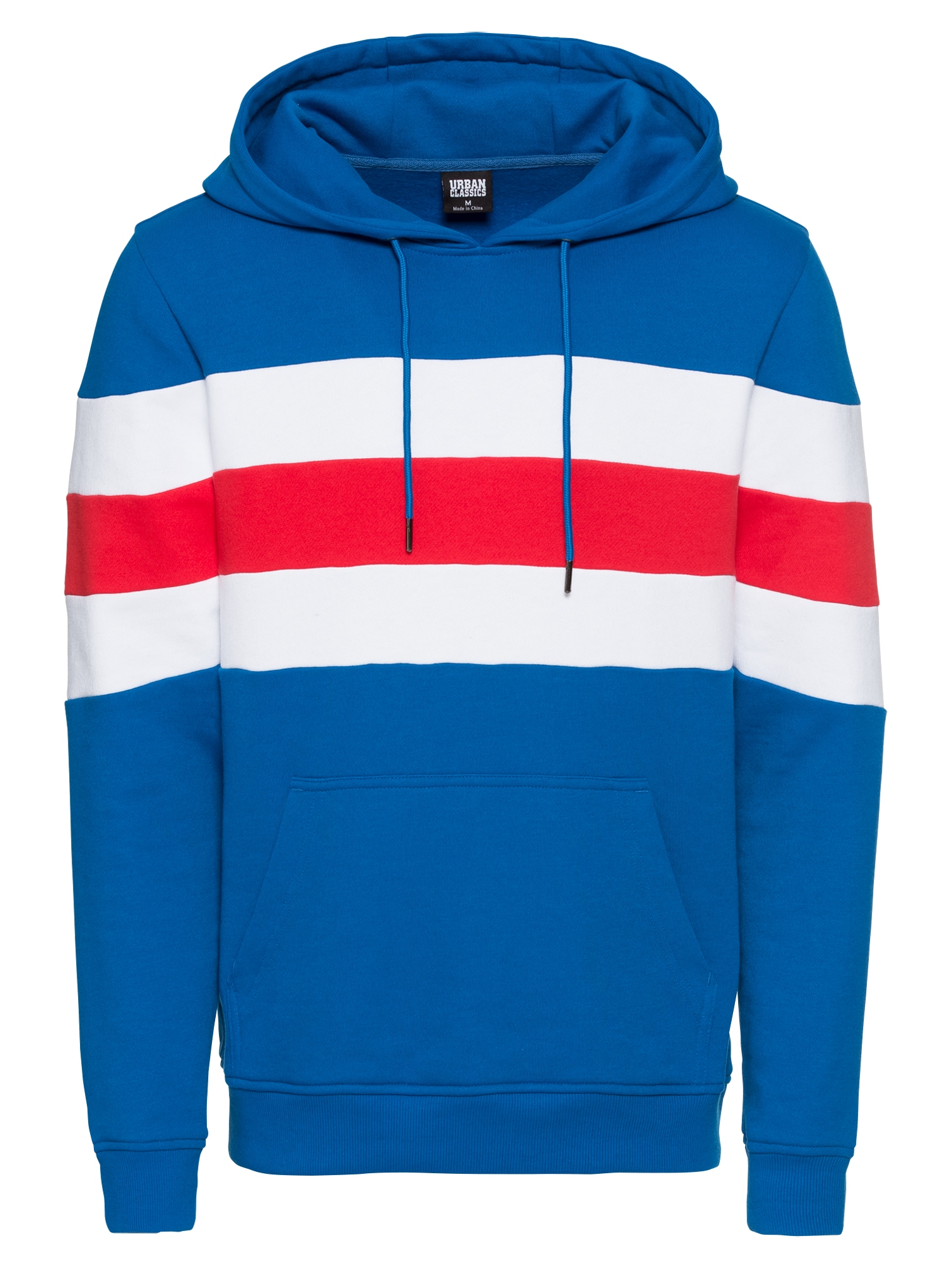 Urban Classics Heren Sweatshirt Blauw Rood Wit urban classics kopen in de aanbieding