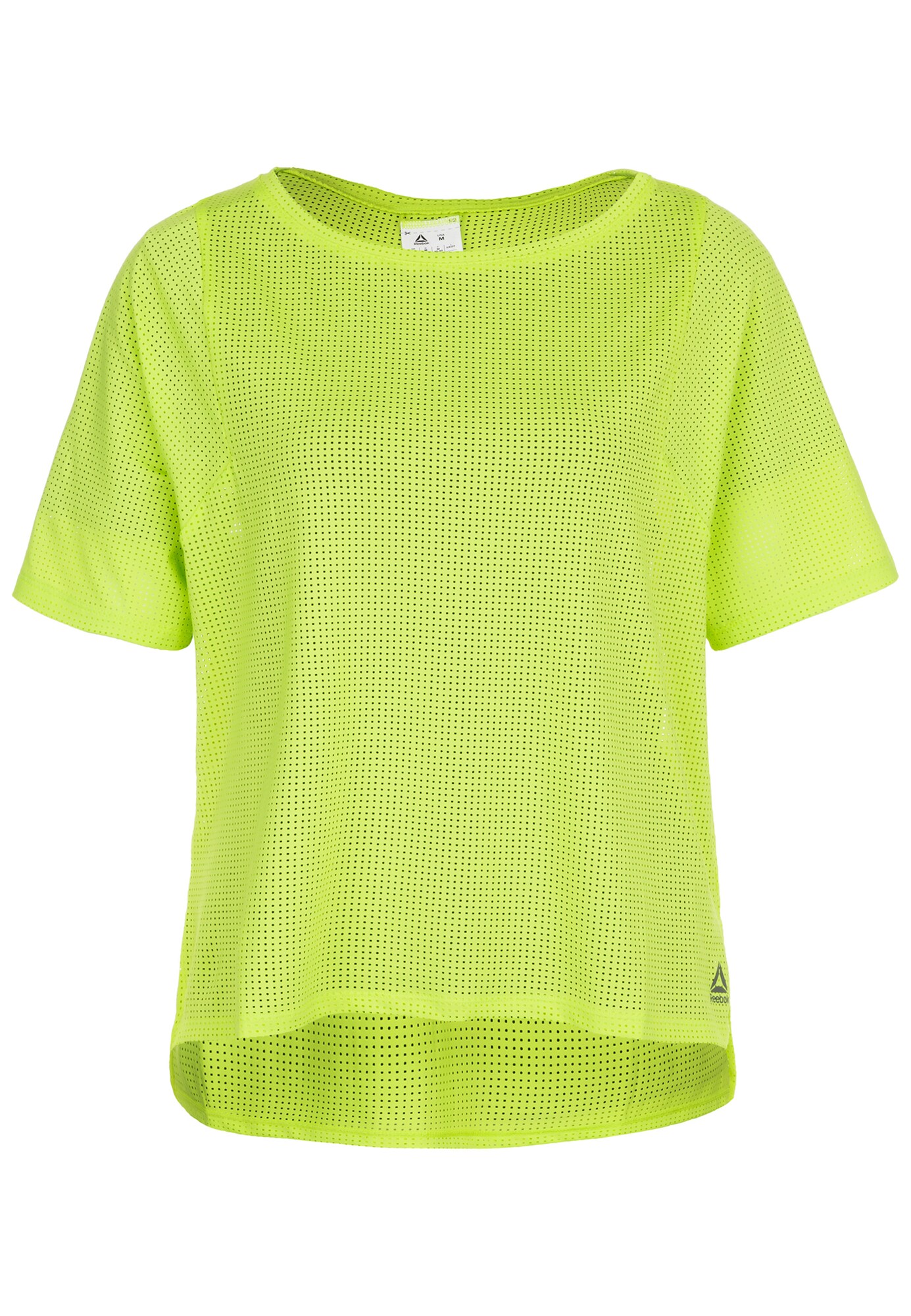 Reebok Dames Functioneel Shirt Neongroen reebok kopen in de aanbieding