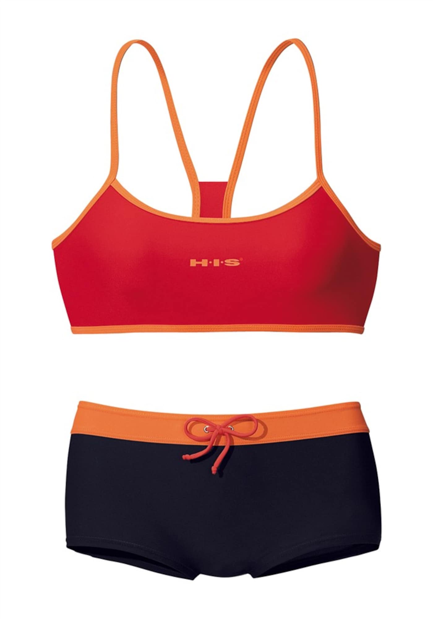 H.I.S Bikini  narancs / piros / fekete