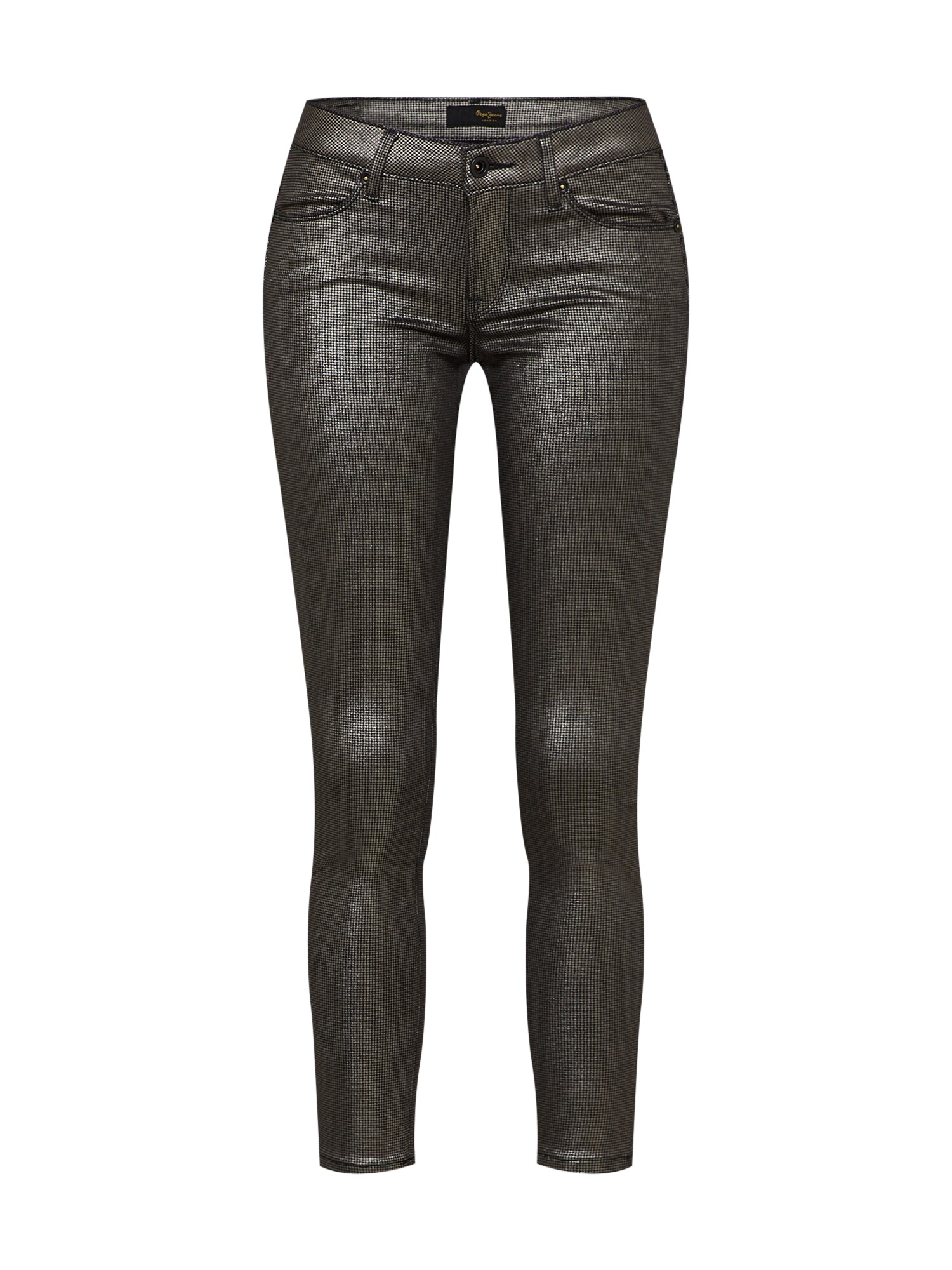 Pepe Jeans Dames Broek Lola Lux Zilver pepe jeans kopen in de aanbieding