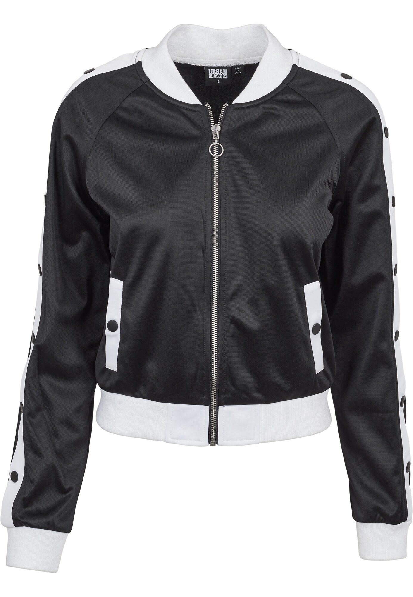 Urban Classics Prechodná bunda  čierna / biela