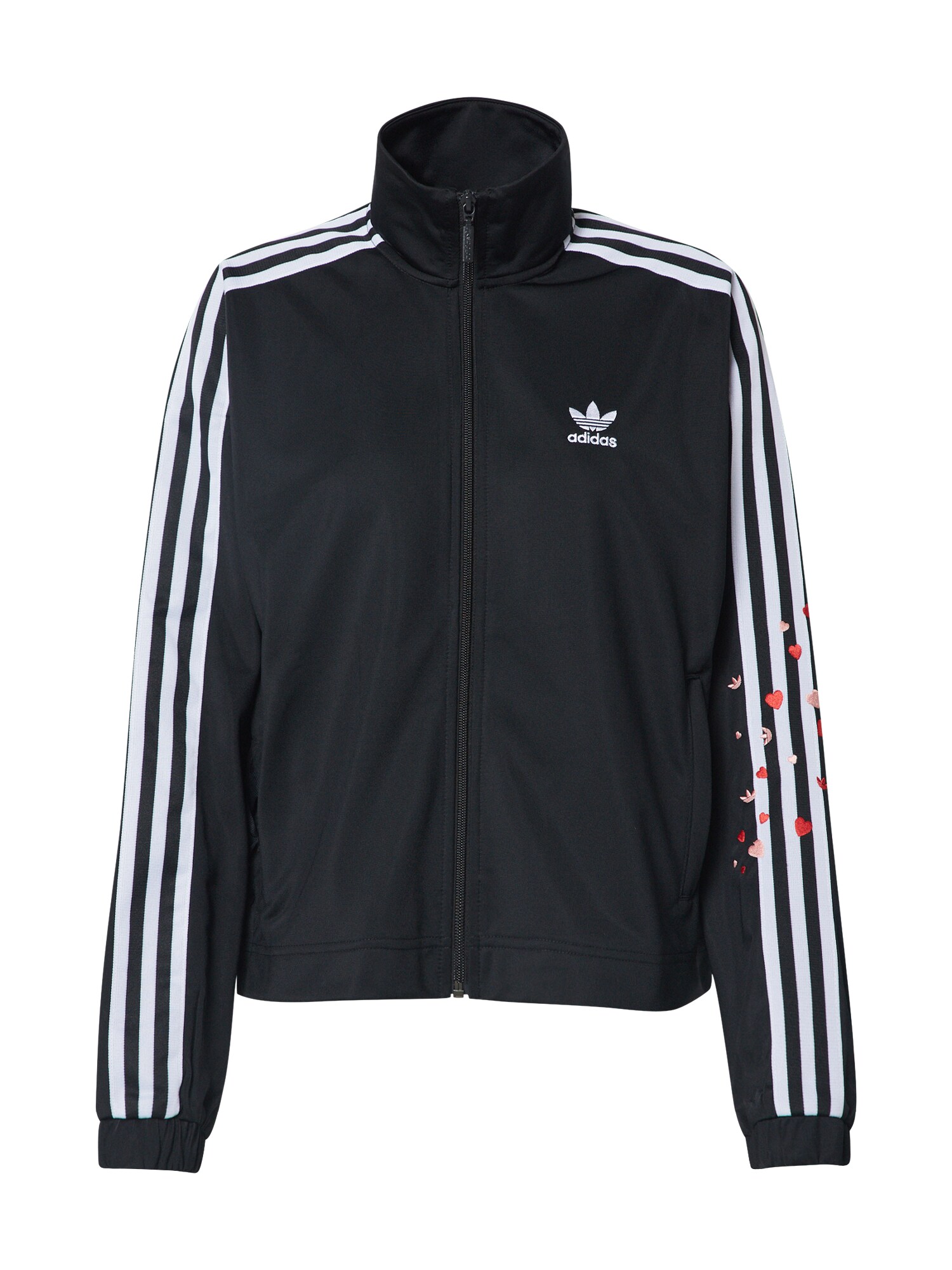 ADIDAS ORIGINALS Demisezoninė striukė 'Track Top'  balta / juoda