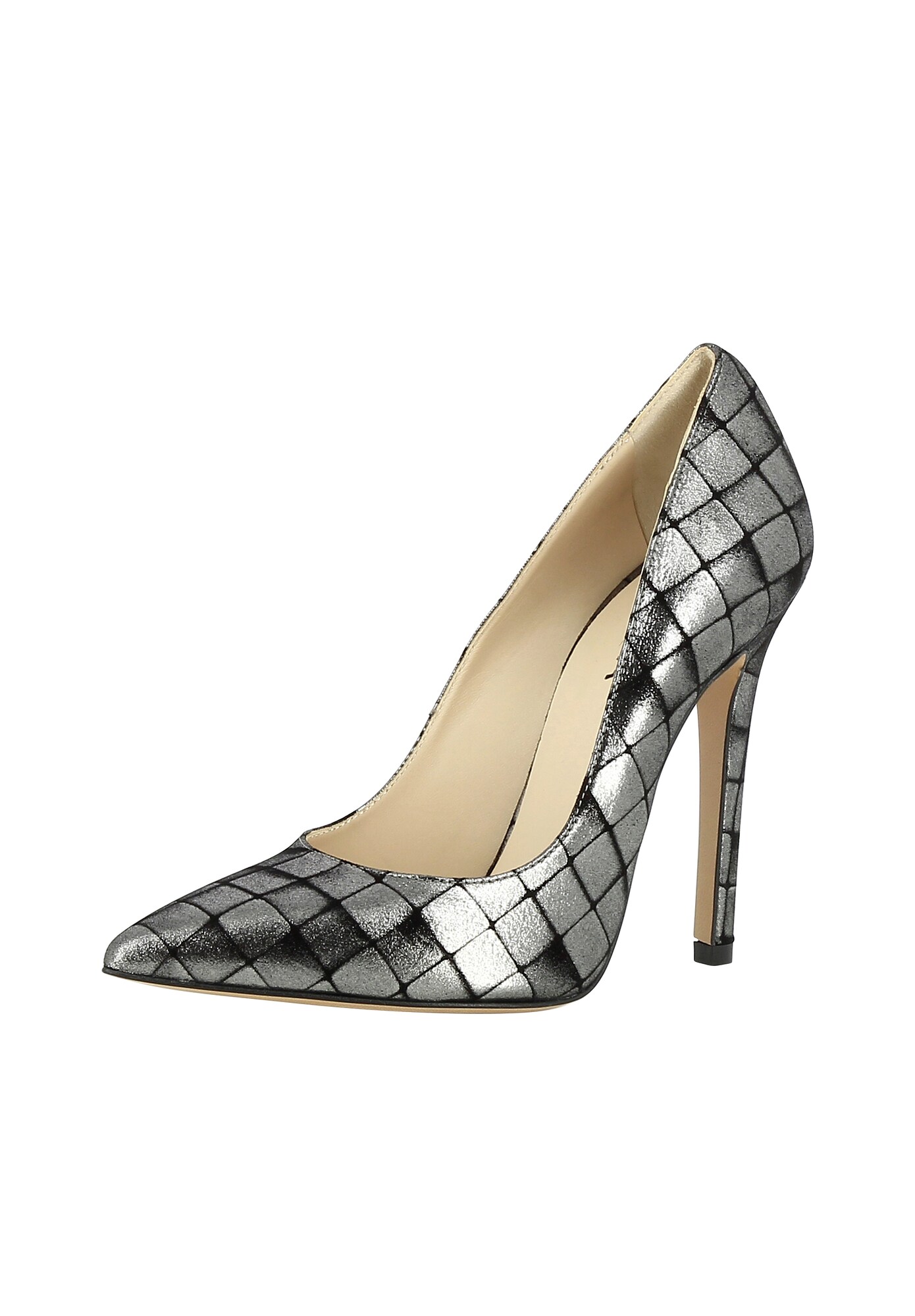 Evita Dames Pumps Lisa Zwart Zilver evita kopen in de aanbieding