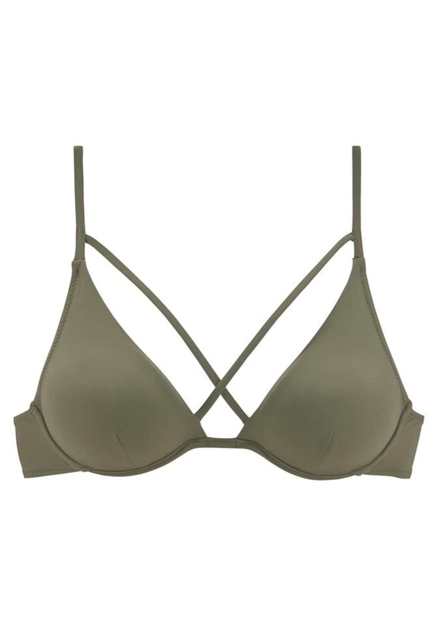 LASCANA Bikinový top  olivová