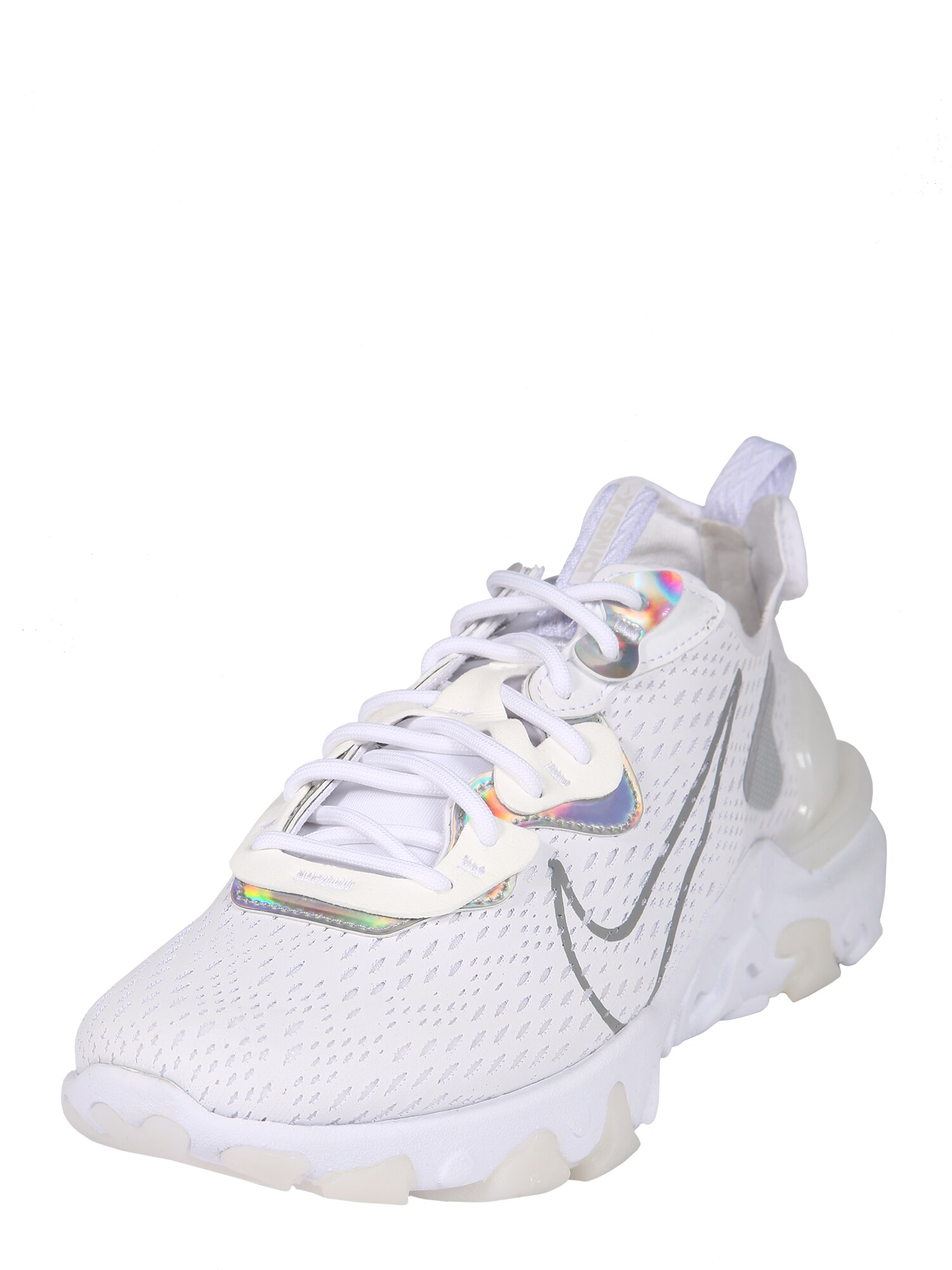 Nike Sportswear Sportbačiai be auliuko 'W NIKE NSW REACT VISON ESS'  pilka / balta