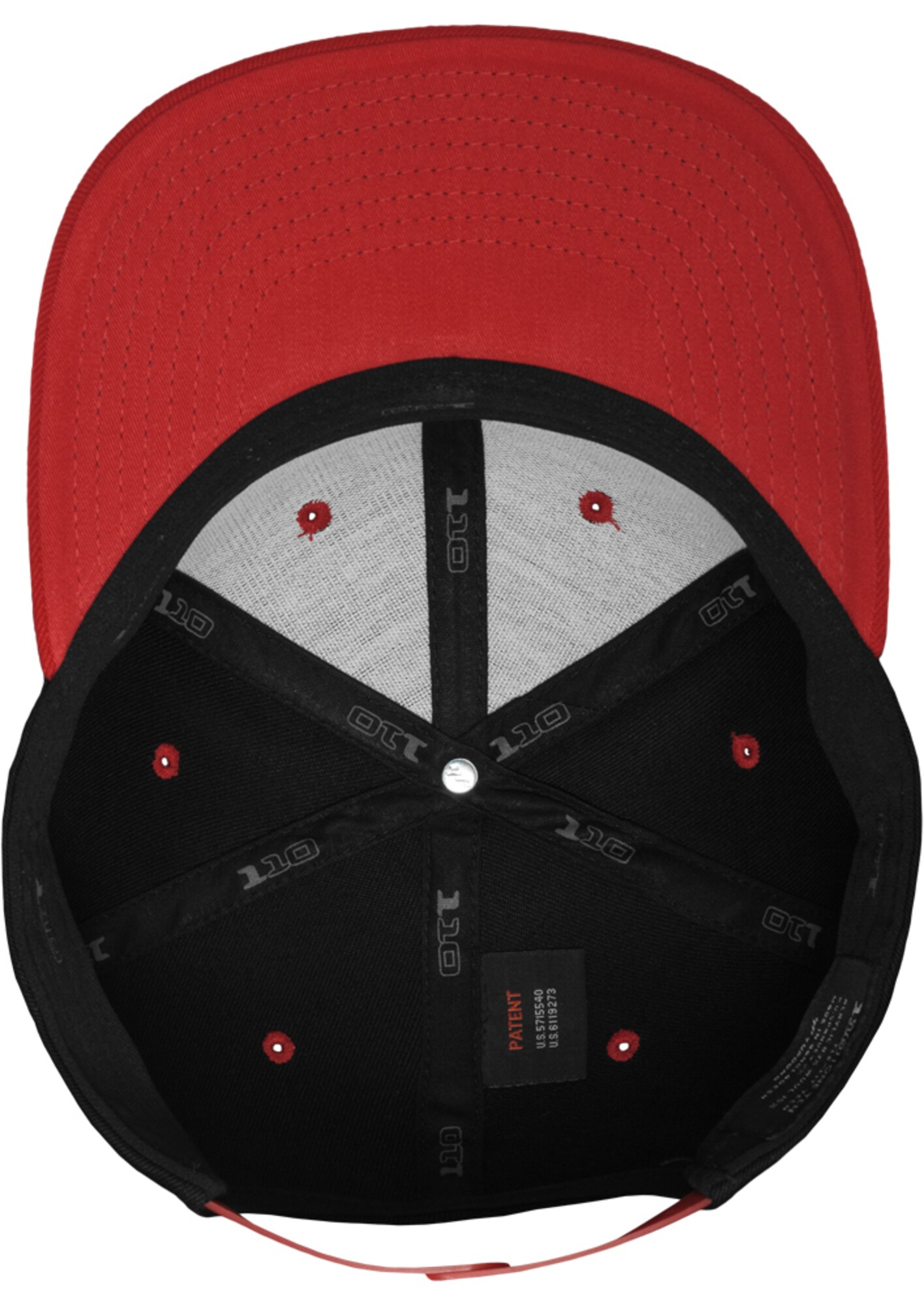 Flexfit Čiapka '110 Fitted' ohnivo červená / čierna (obrázok 6)