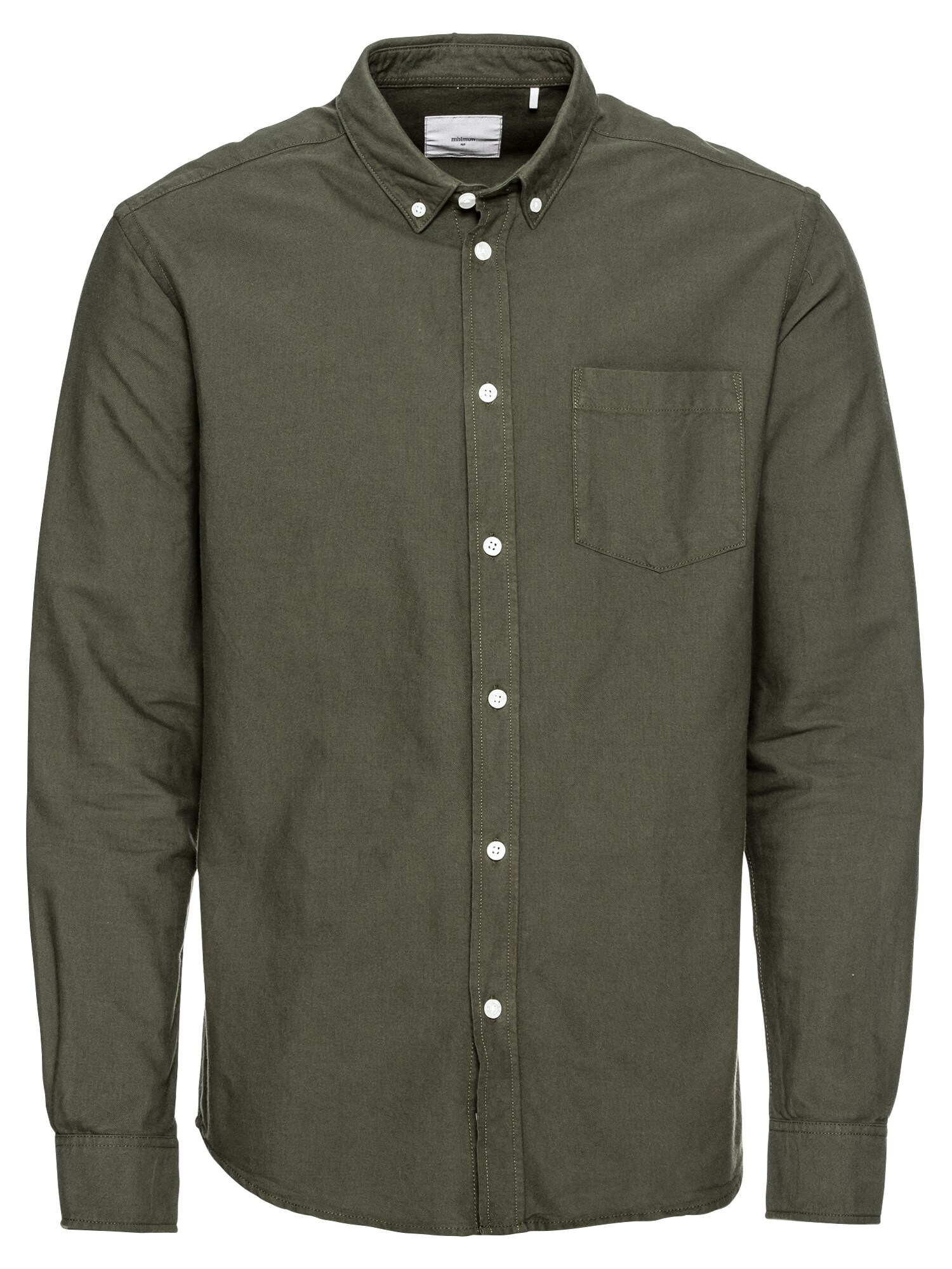 Minimum Heren Overhemd Jay 20 0299A Kaki minimum kopen in de aanbieding