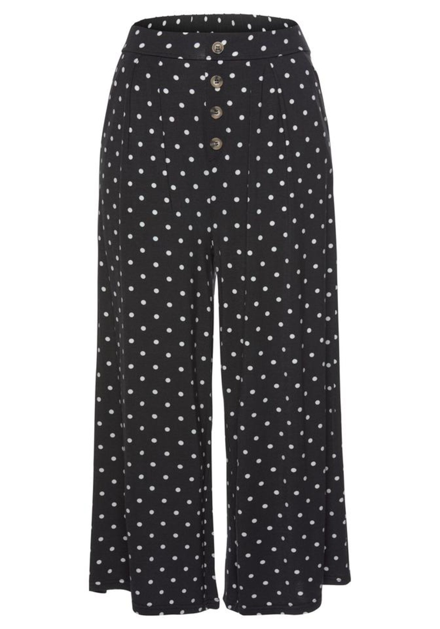 LASCANA Pantaloni  negru / alb