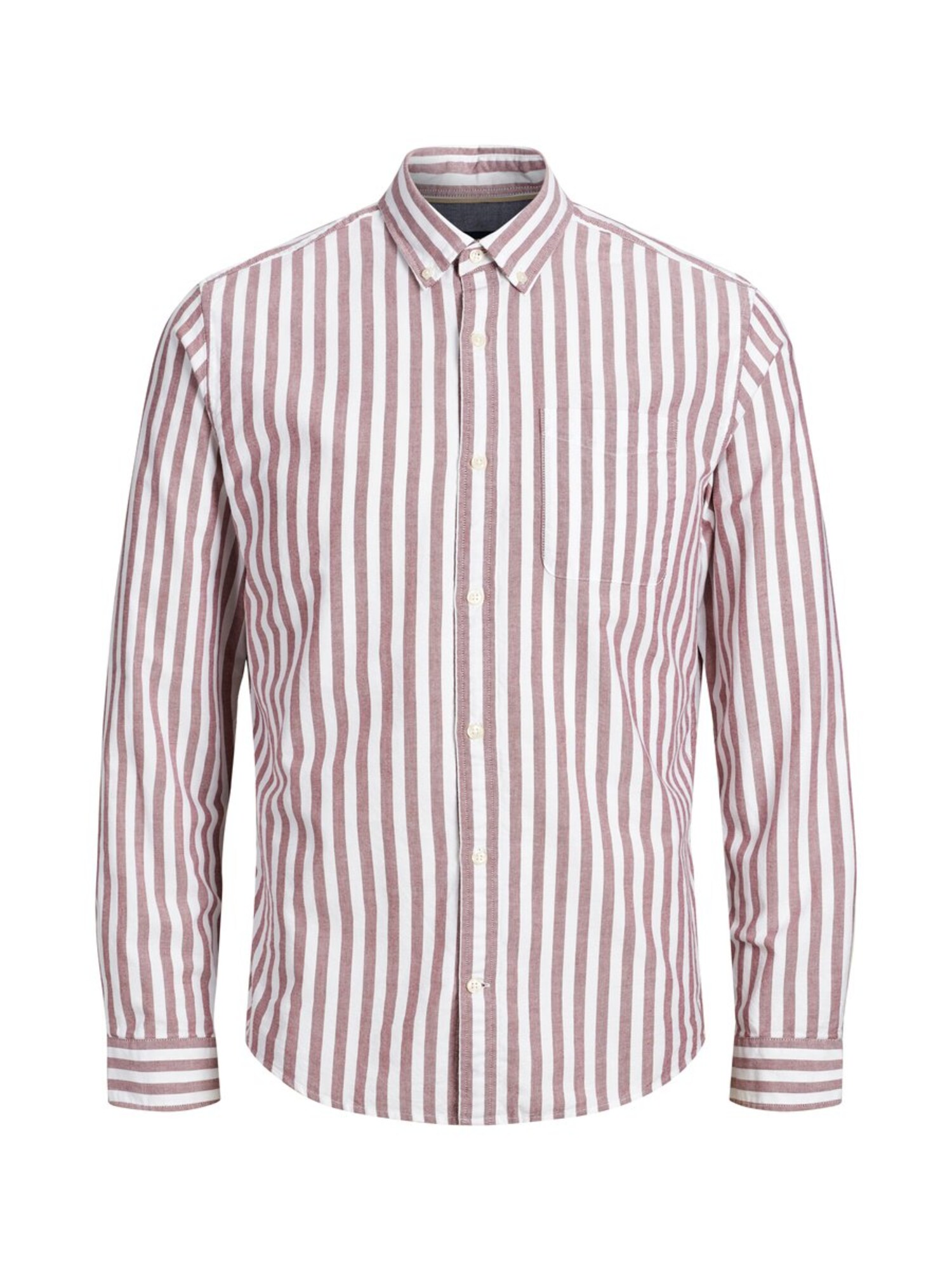 Jack And Jones Heren Overhemd Pastelrood Wit jack and jones kopen in de aanbieding